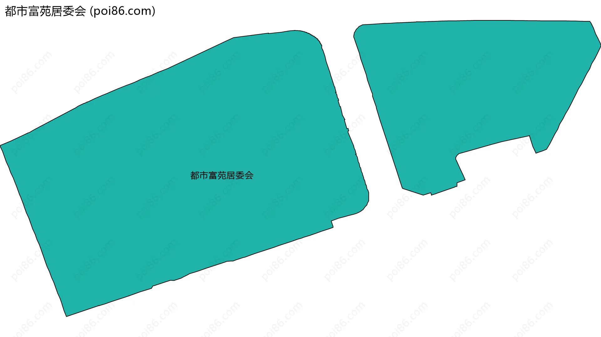 都市富苑居委会边界地图