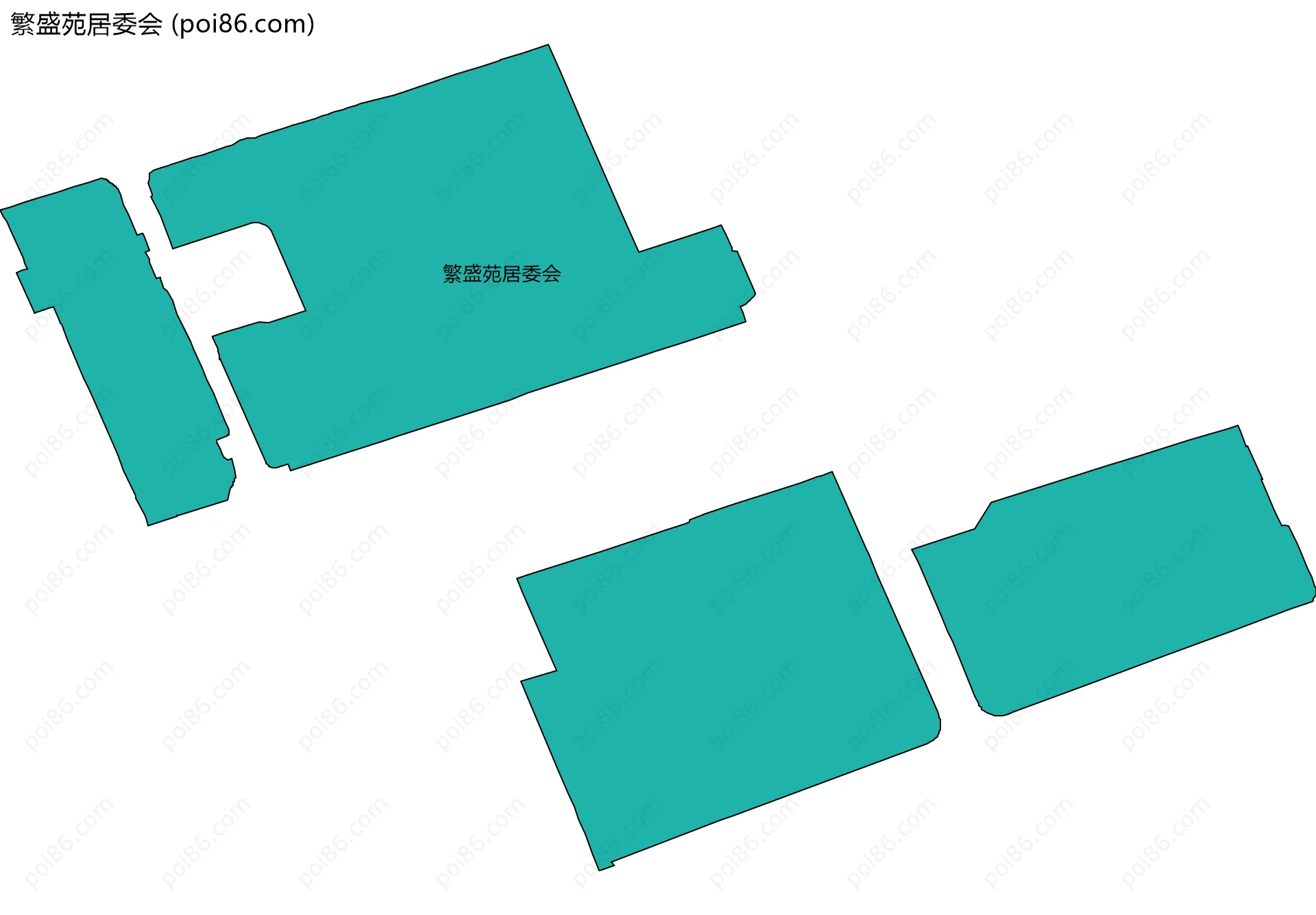 繁盛苑居委会边界地图