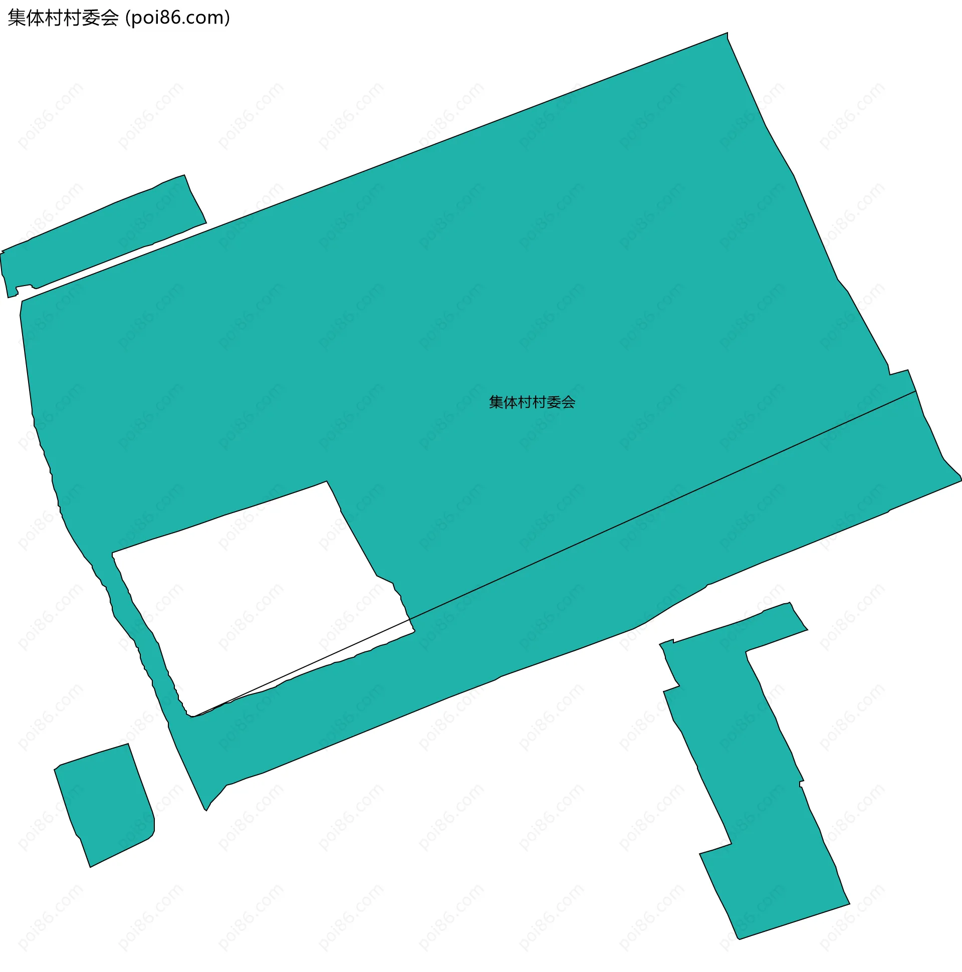 集体村村委会边界地图