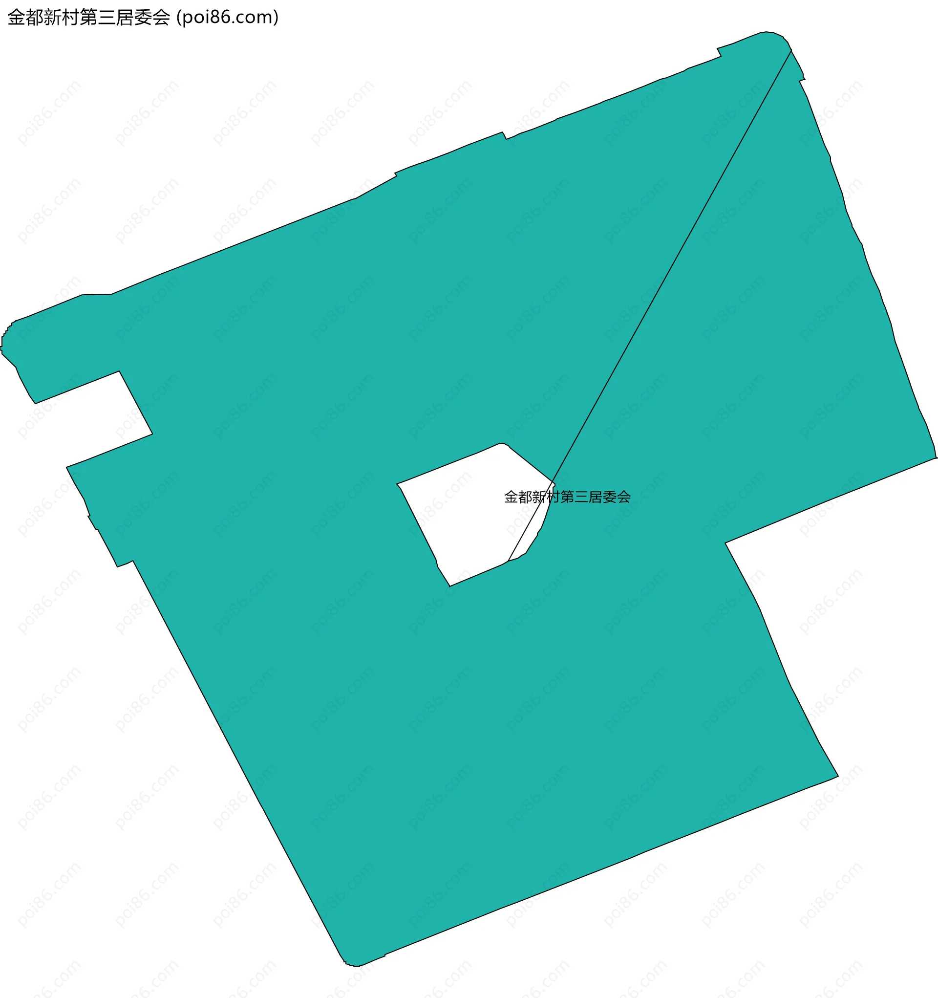 金都新村第三居委会边界地图