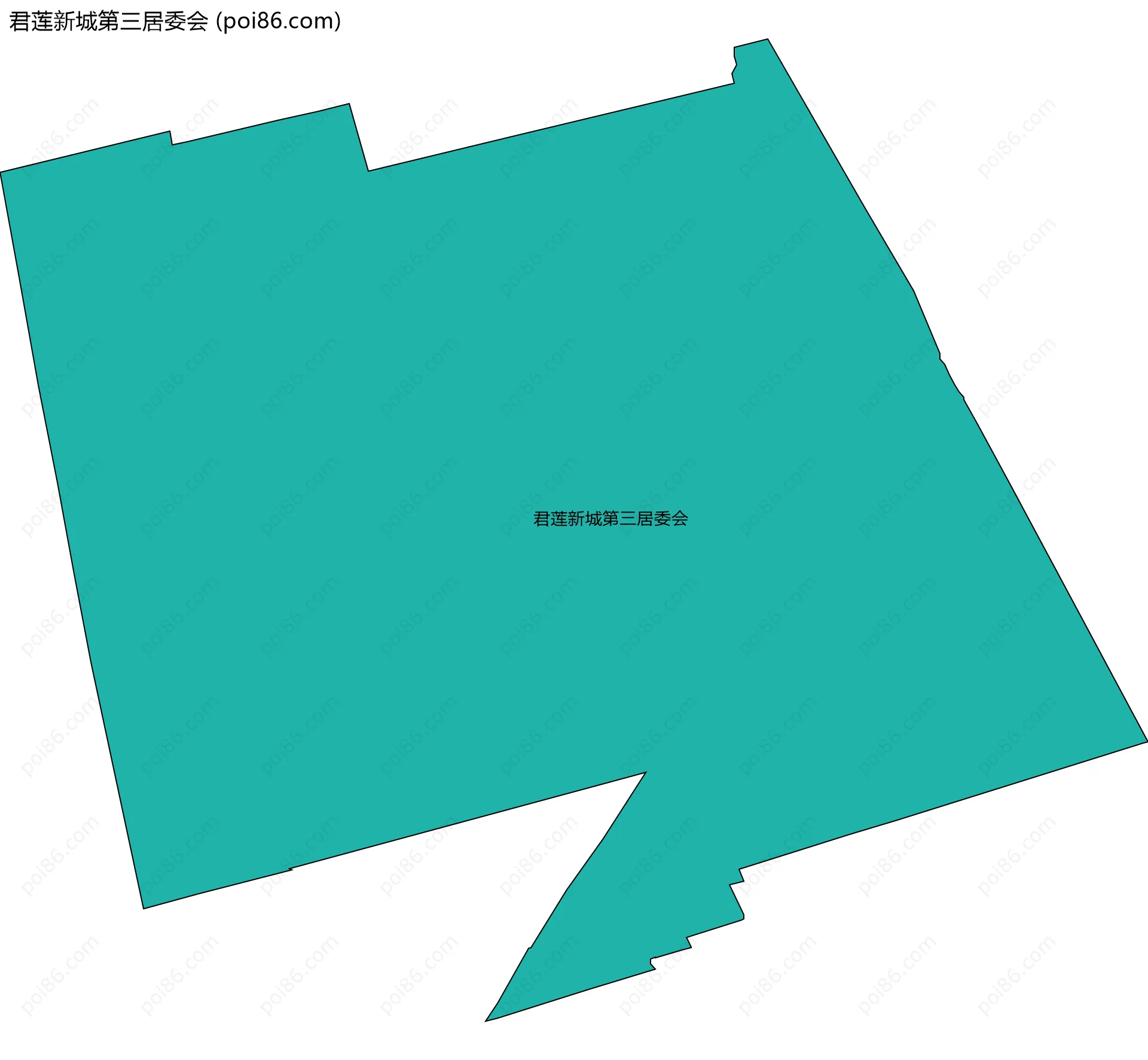 君莲新城第三居委会边界地图