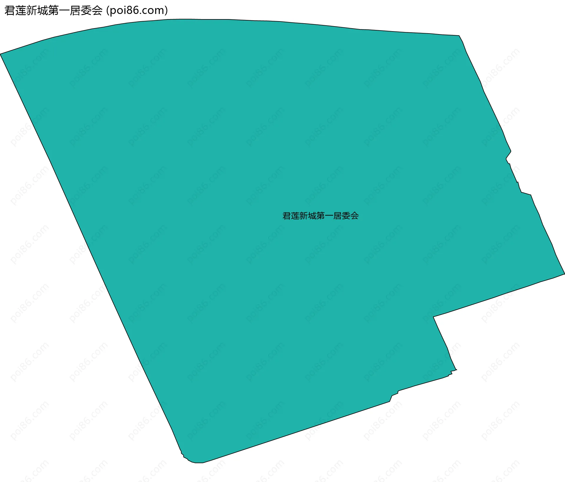 君莲新城第一居委会边界地图