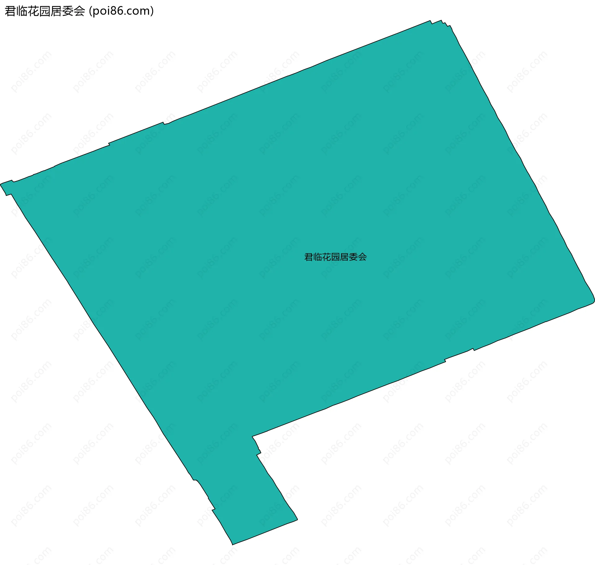 君临花园居委会边界地图