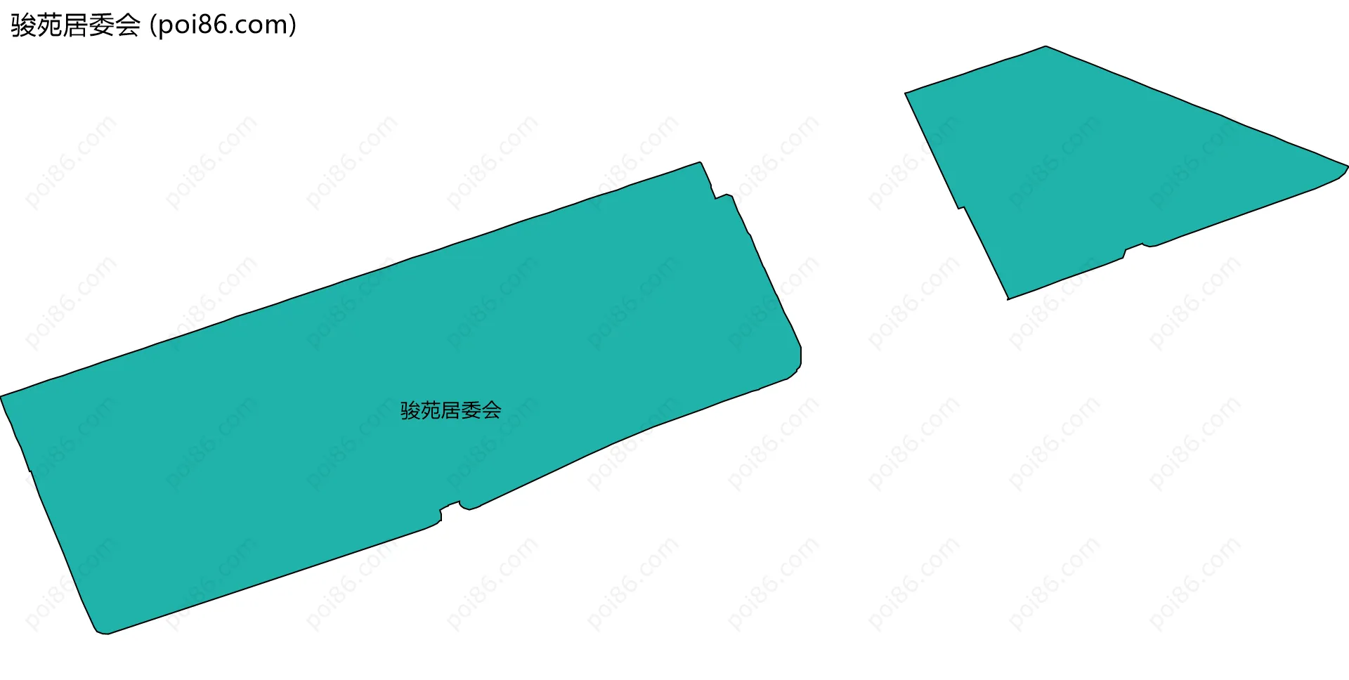 骏苑居委会边界地图