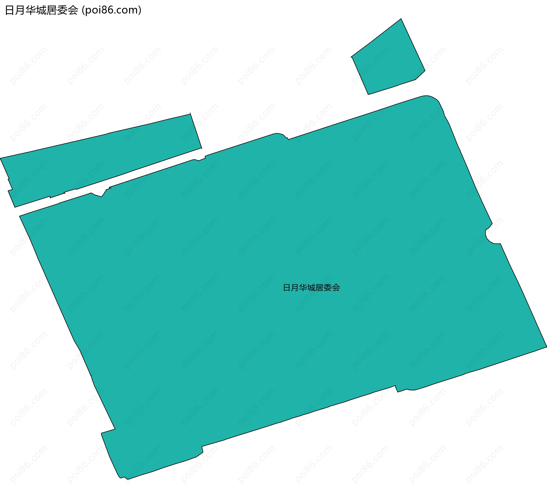 日月华城居委会边界地图