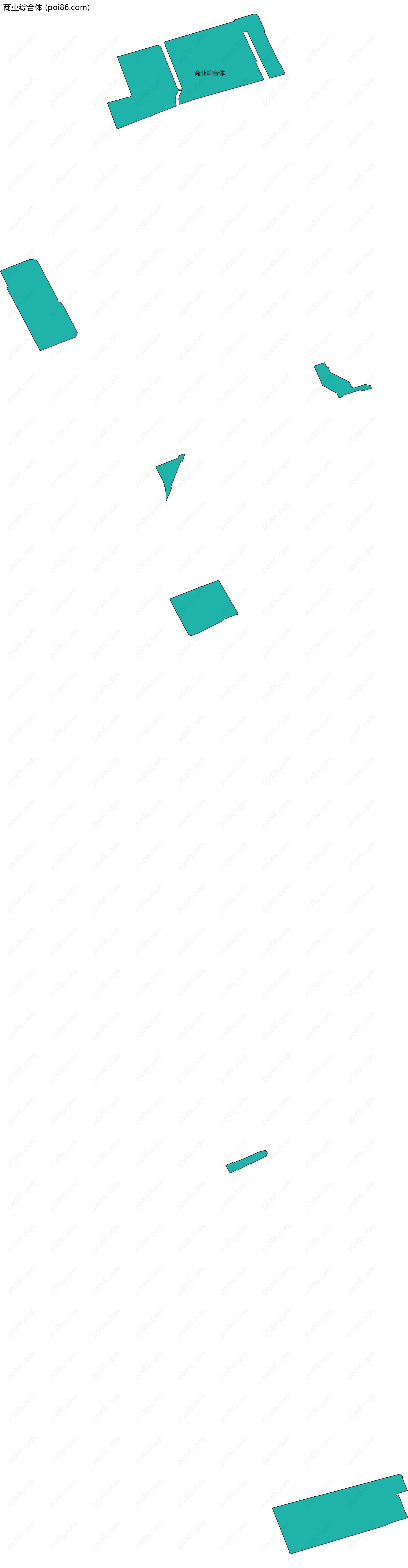 商业综合体边界地图