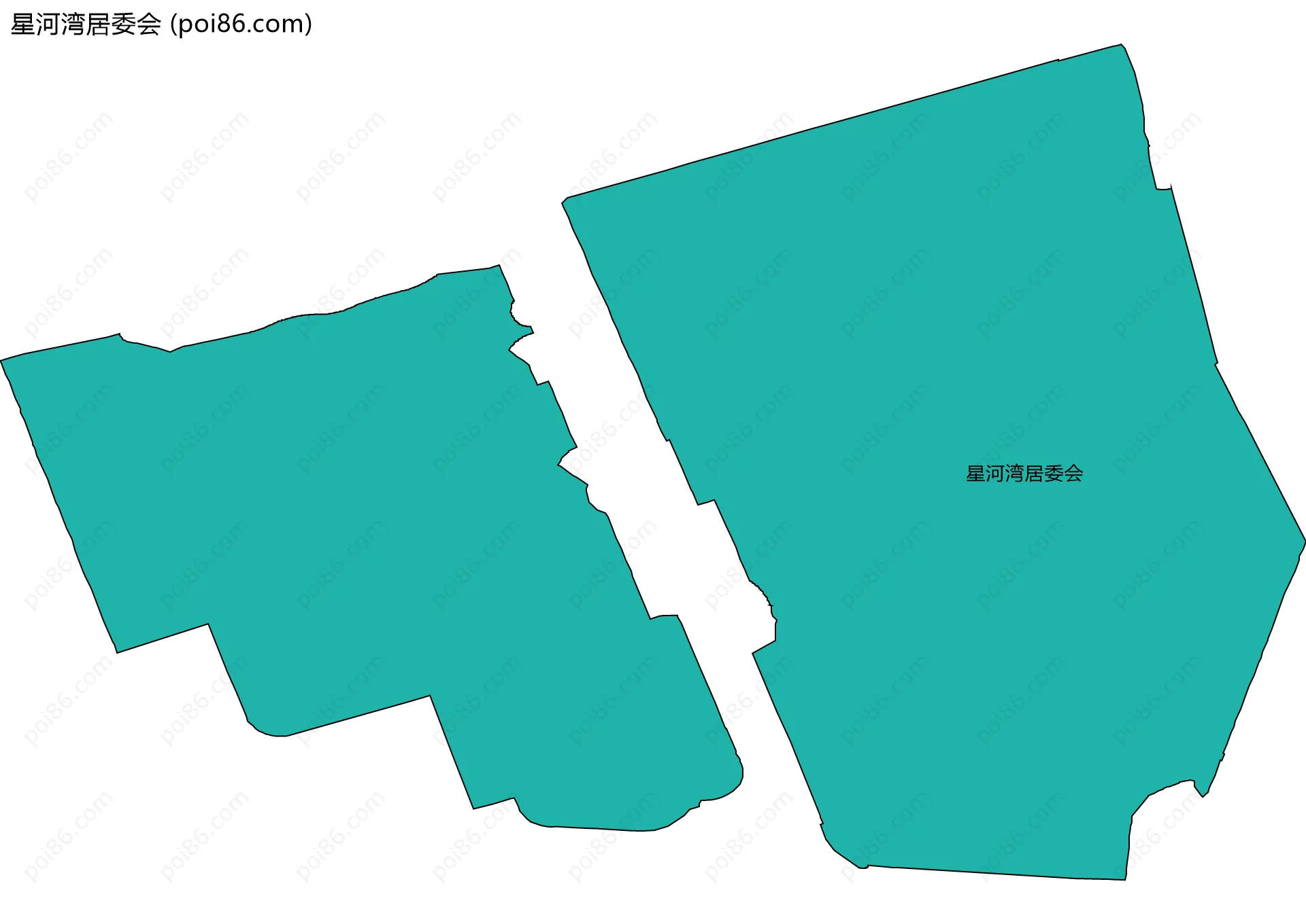 星河湾居委会边界地图