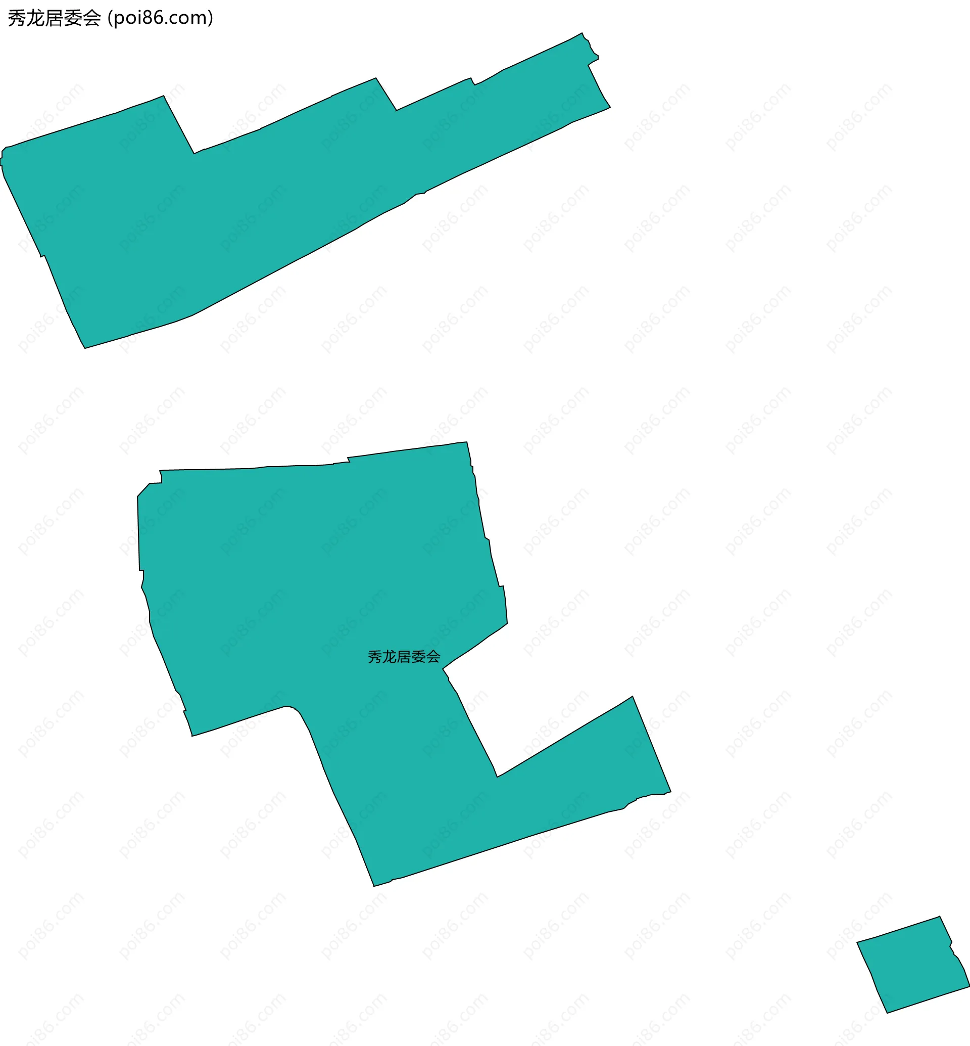 秀龙居委会边界地图