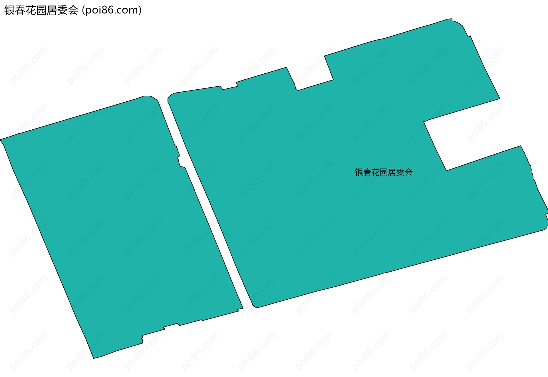 银春花园居委会边界地图