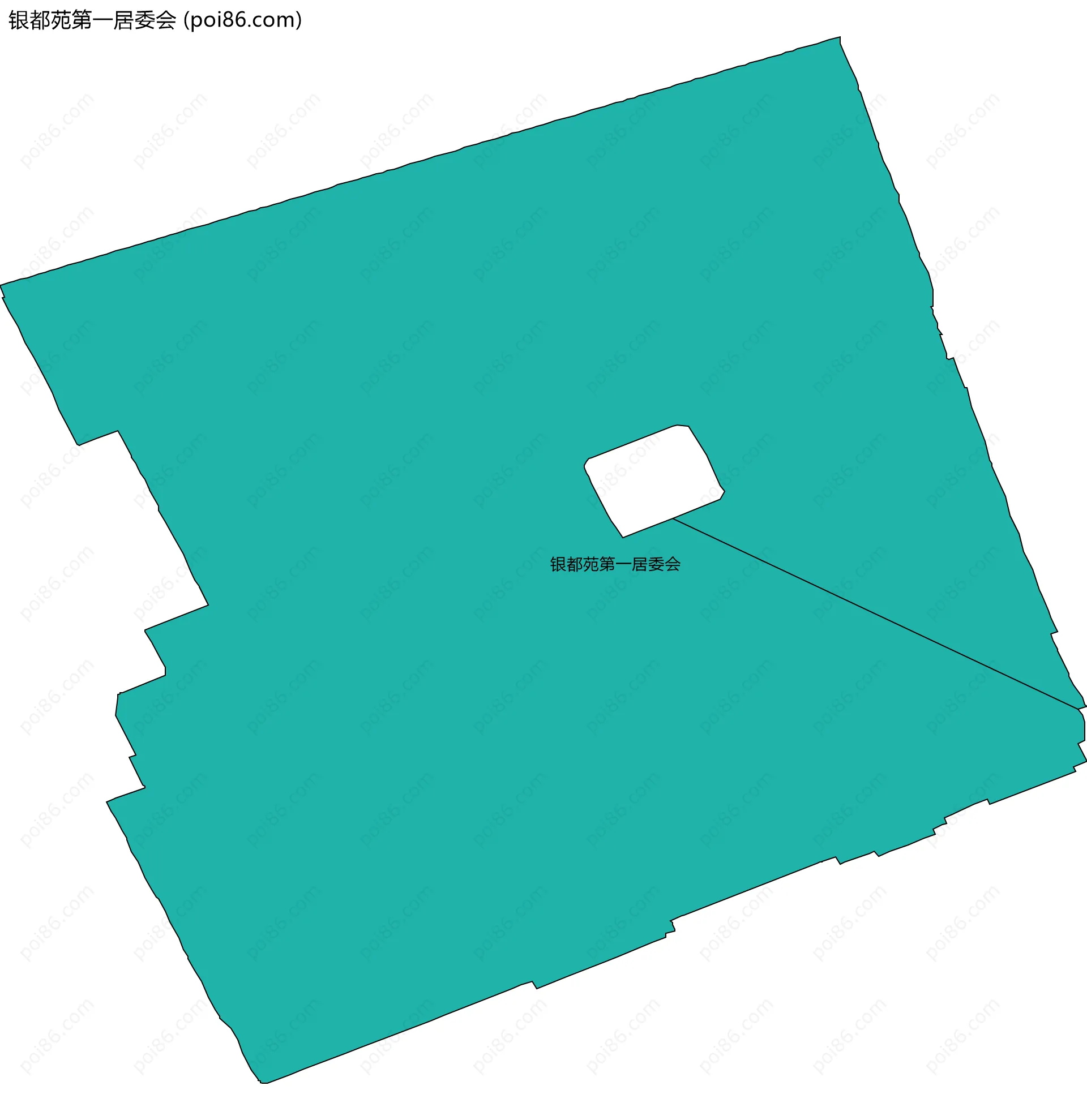 银都苑第一居委会边界地图