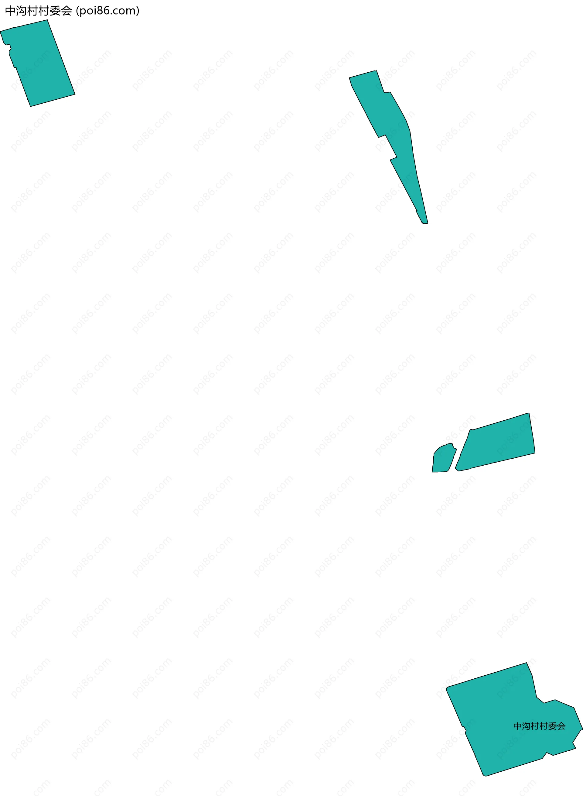 中沟村村委会边界地图