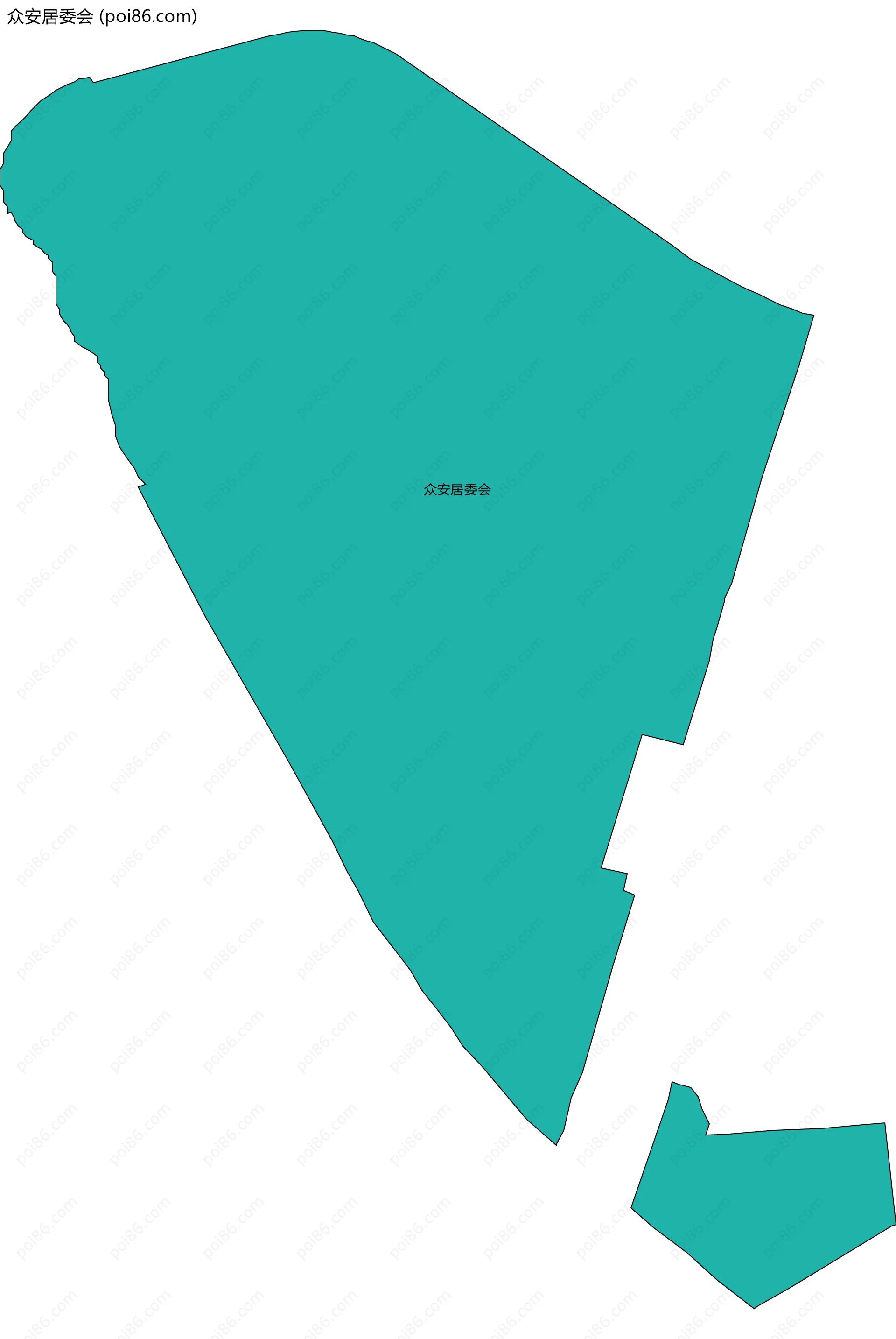 众安居委会边界地图