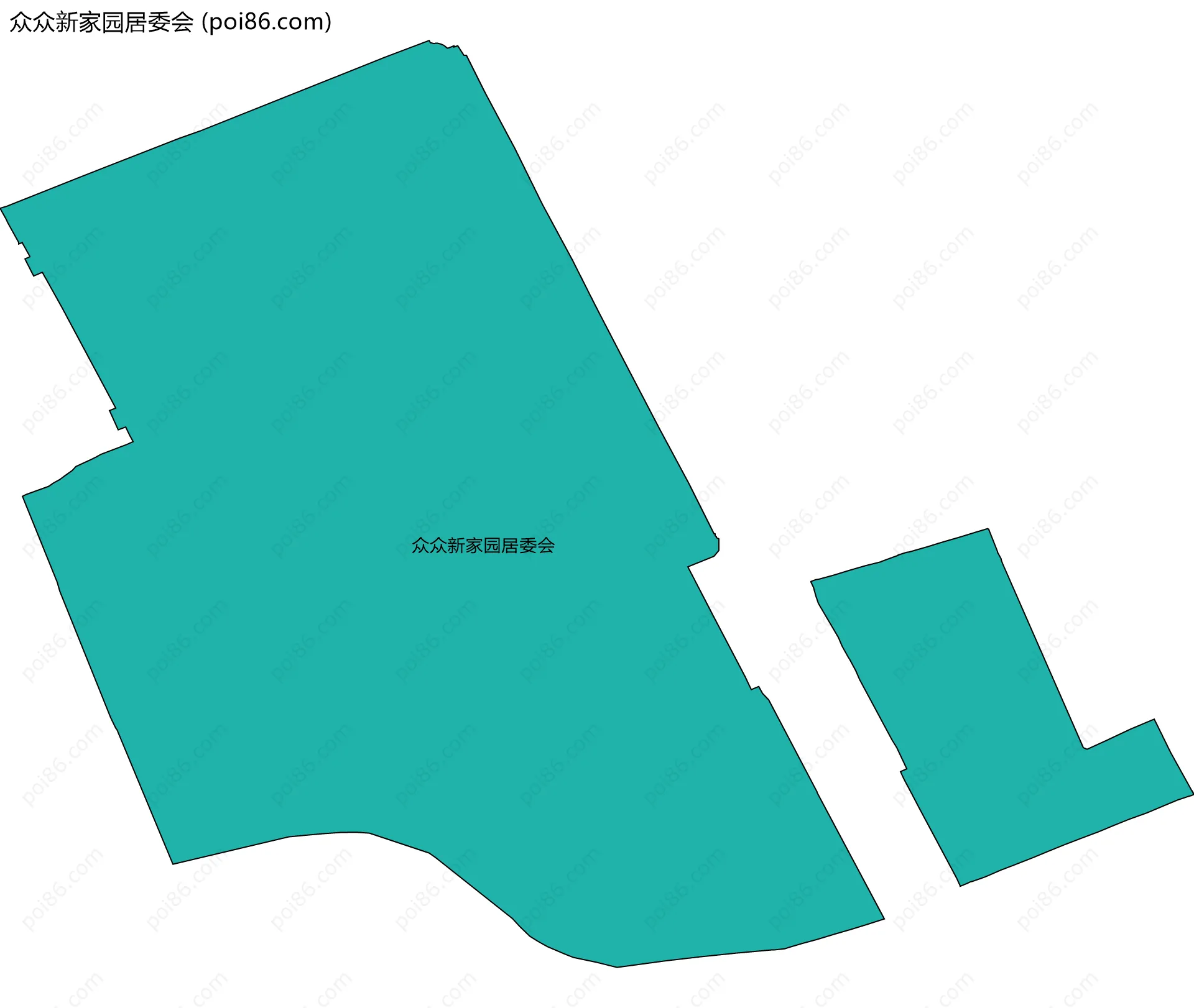 众众新家园居委会边界地图