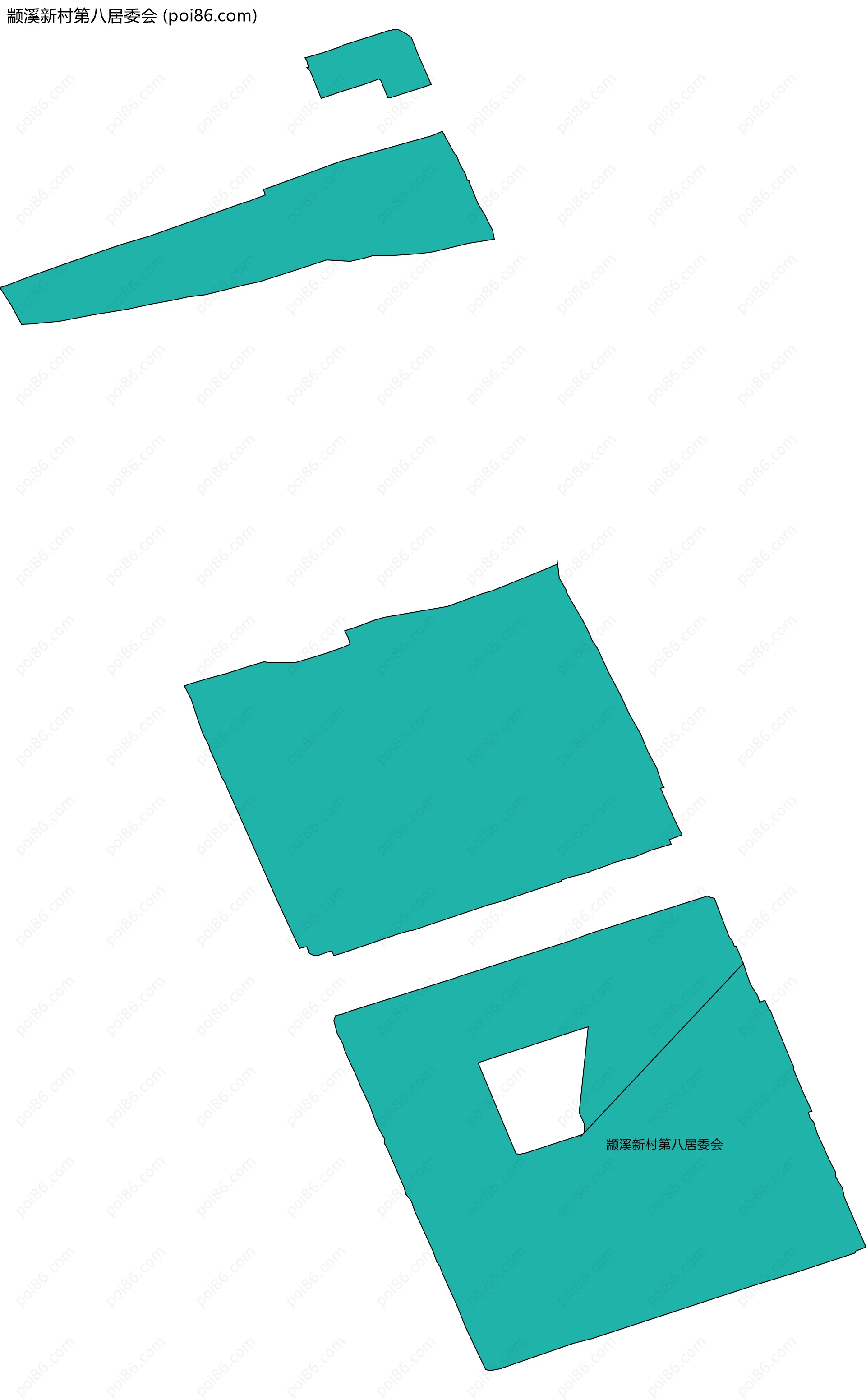 颛溪新村第八居委会边界地图