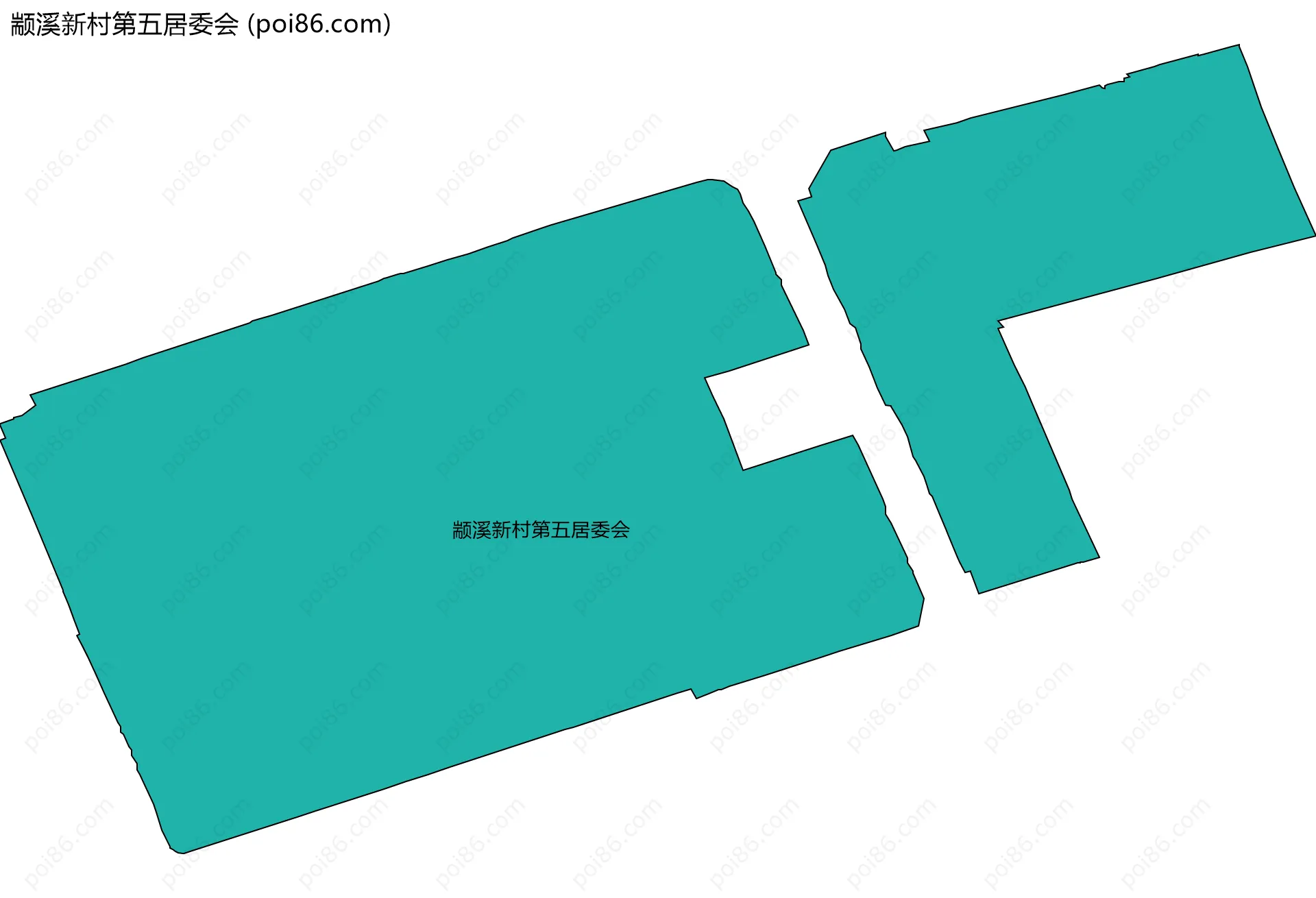 颛溪新村第五居委会边界地图