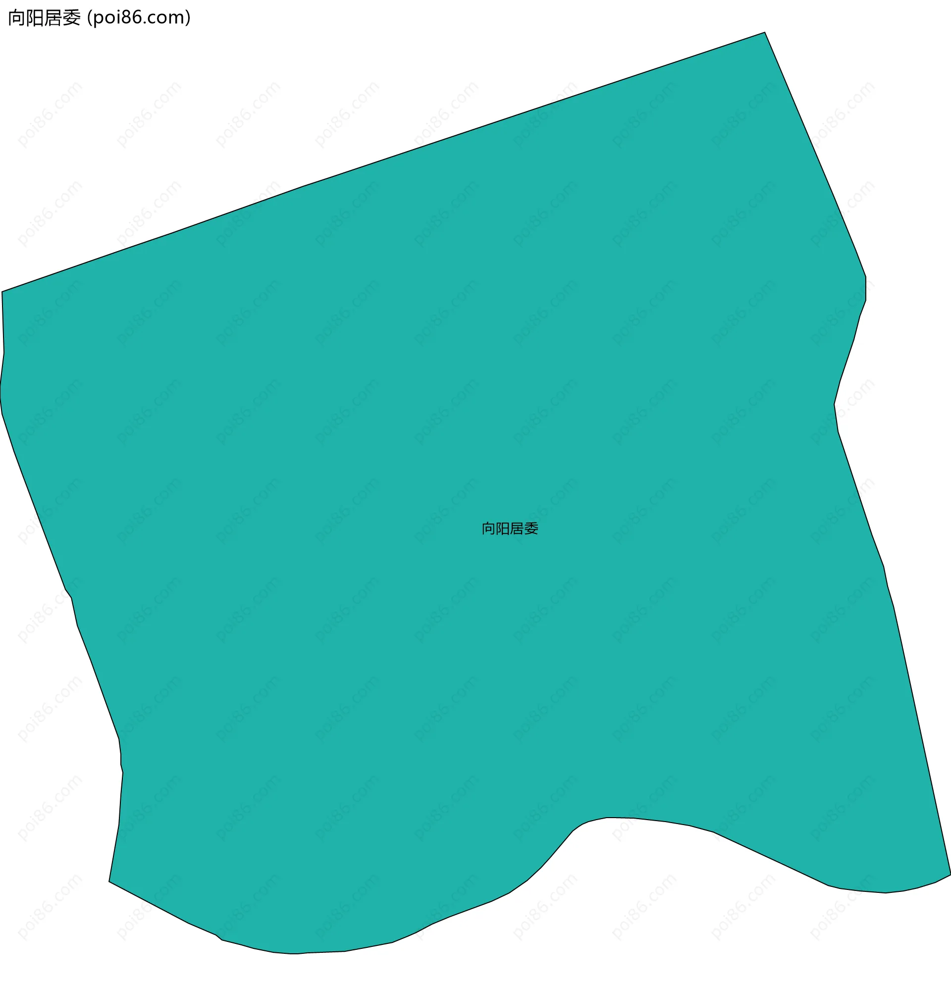 向阳居委边界地图