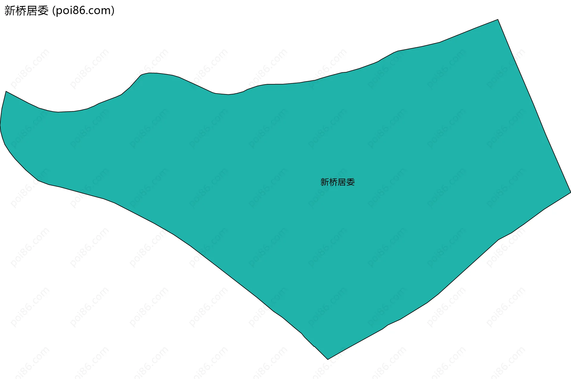 新桥居委边界地图
