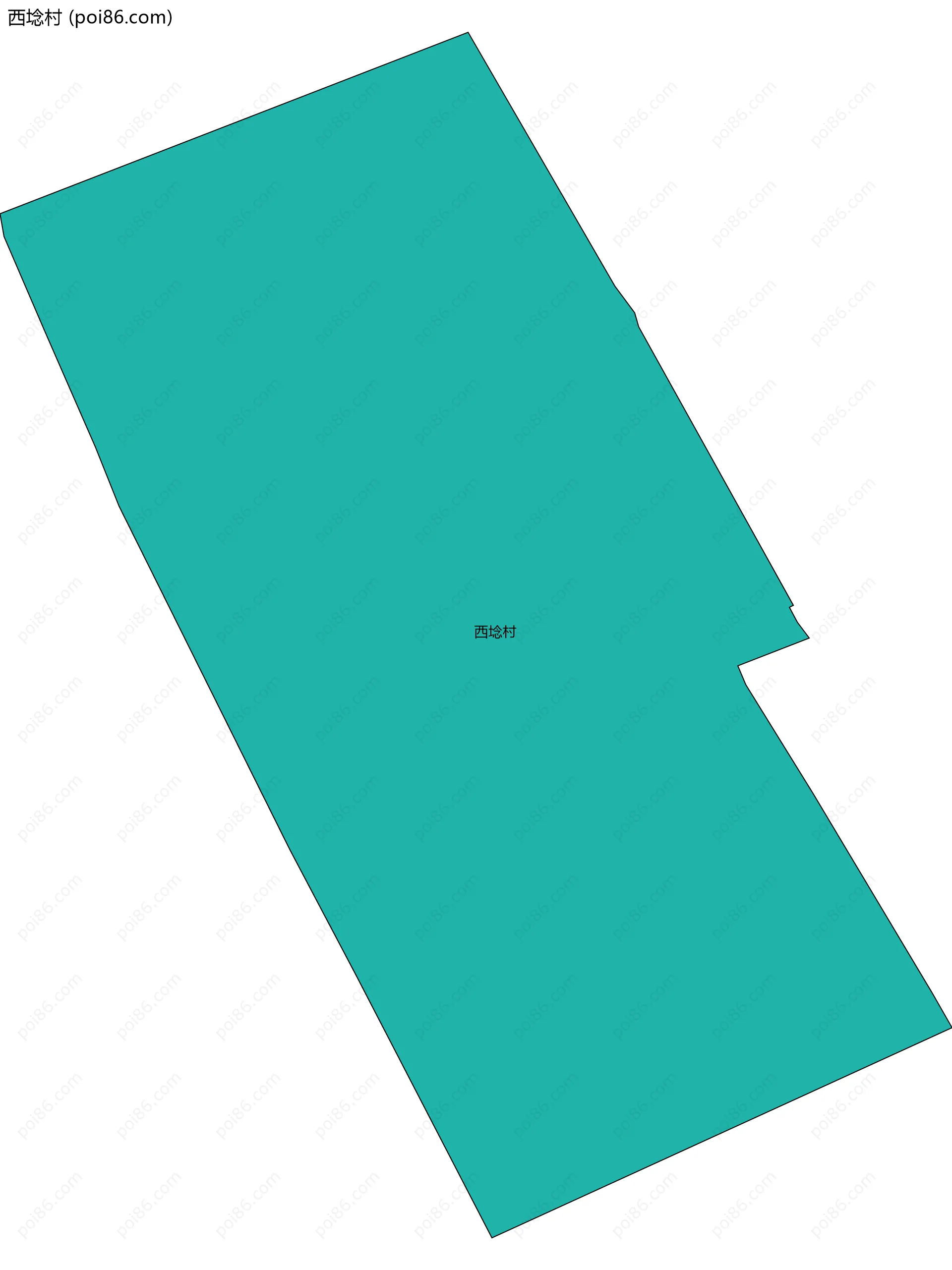 西埝村边界地图