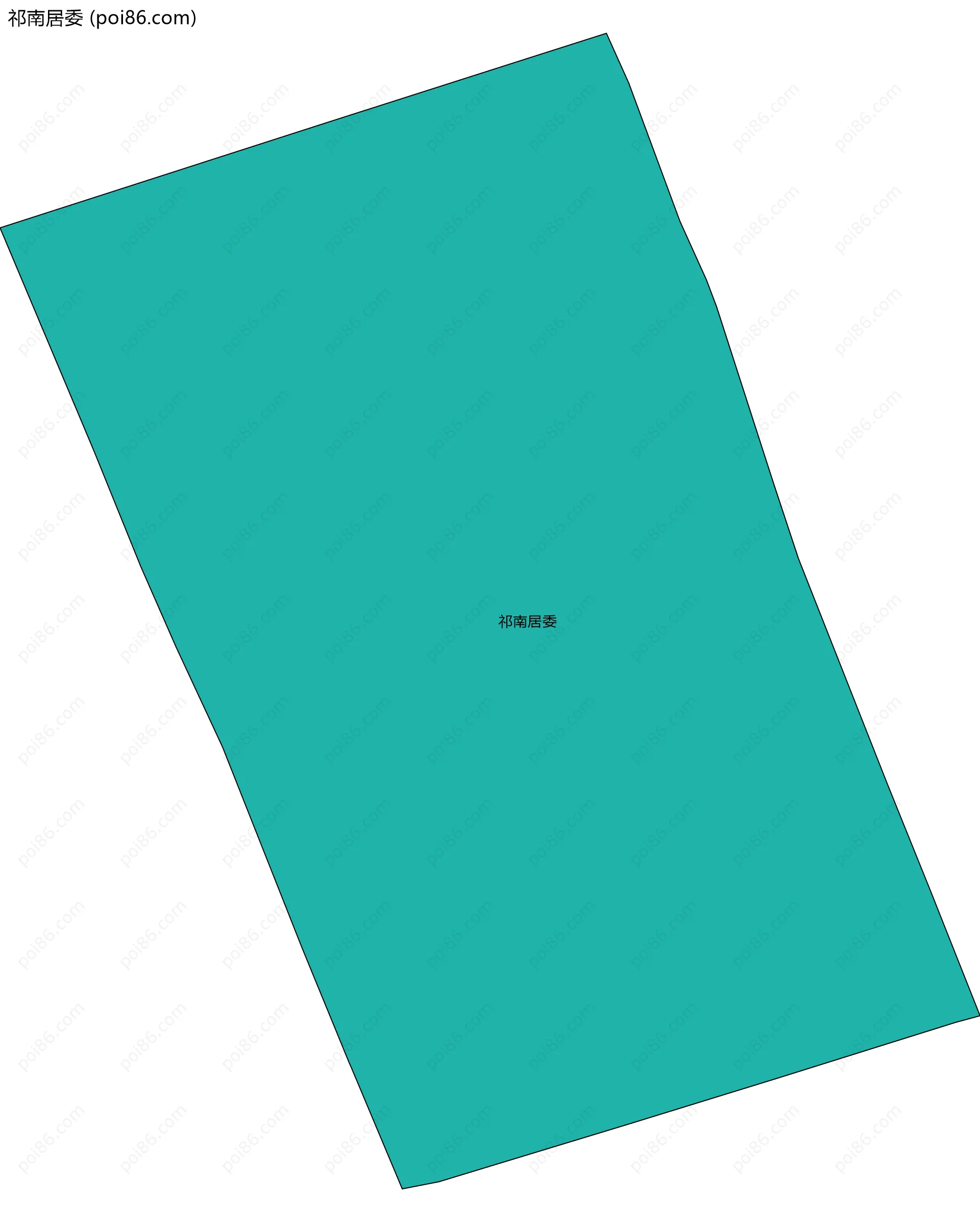 祁南居委边界地图