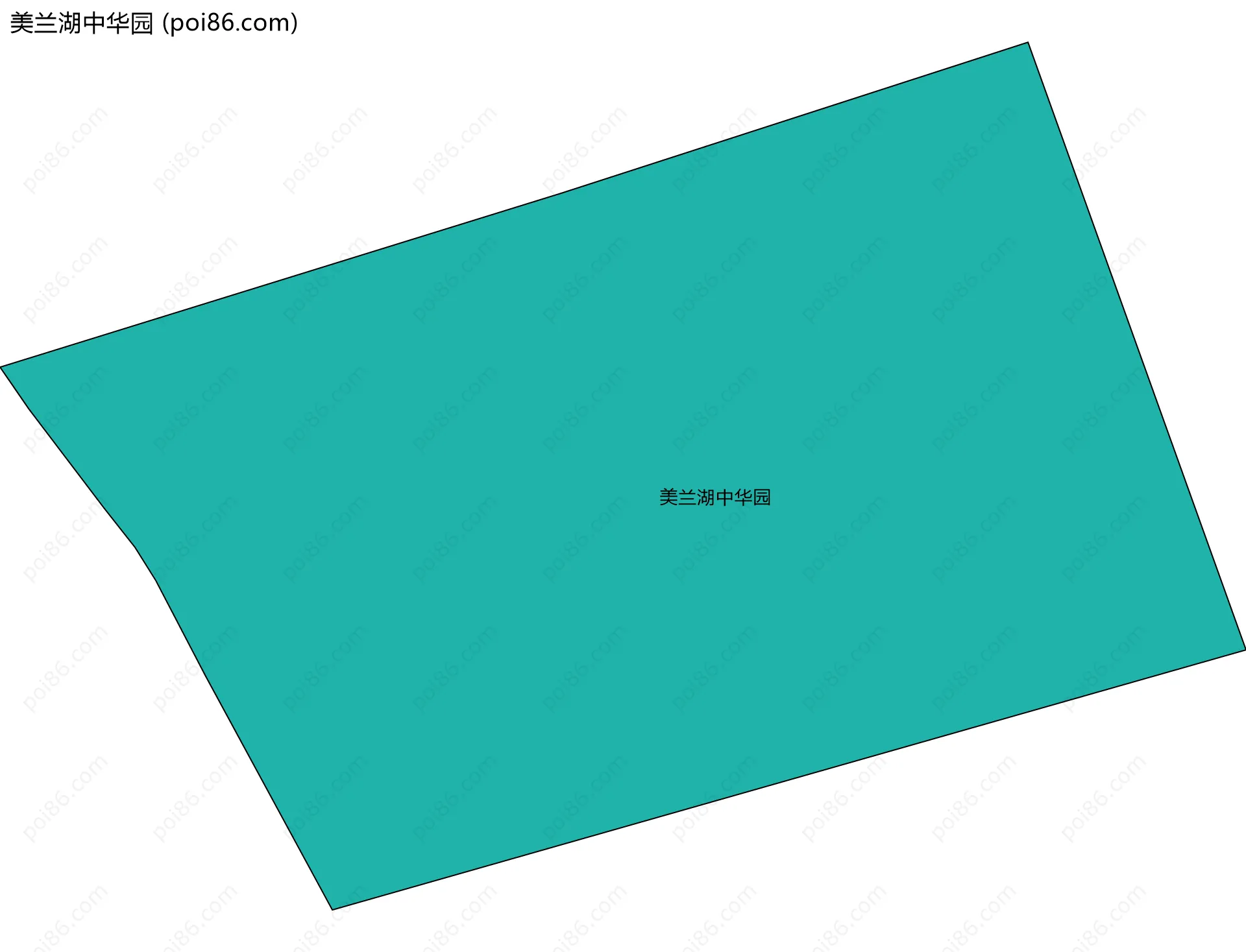 美兰湖中华园边界地图