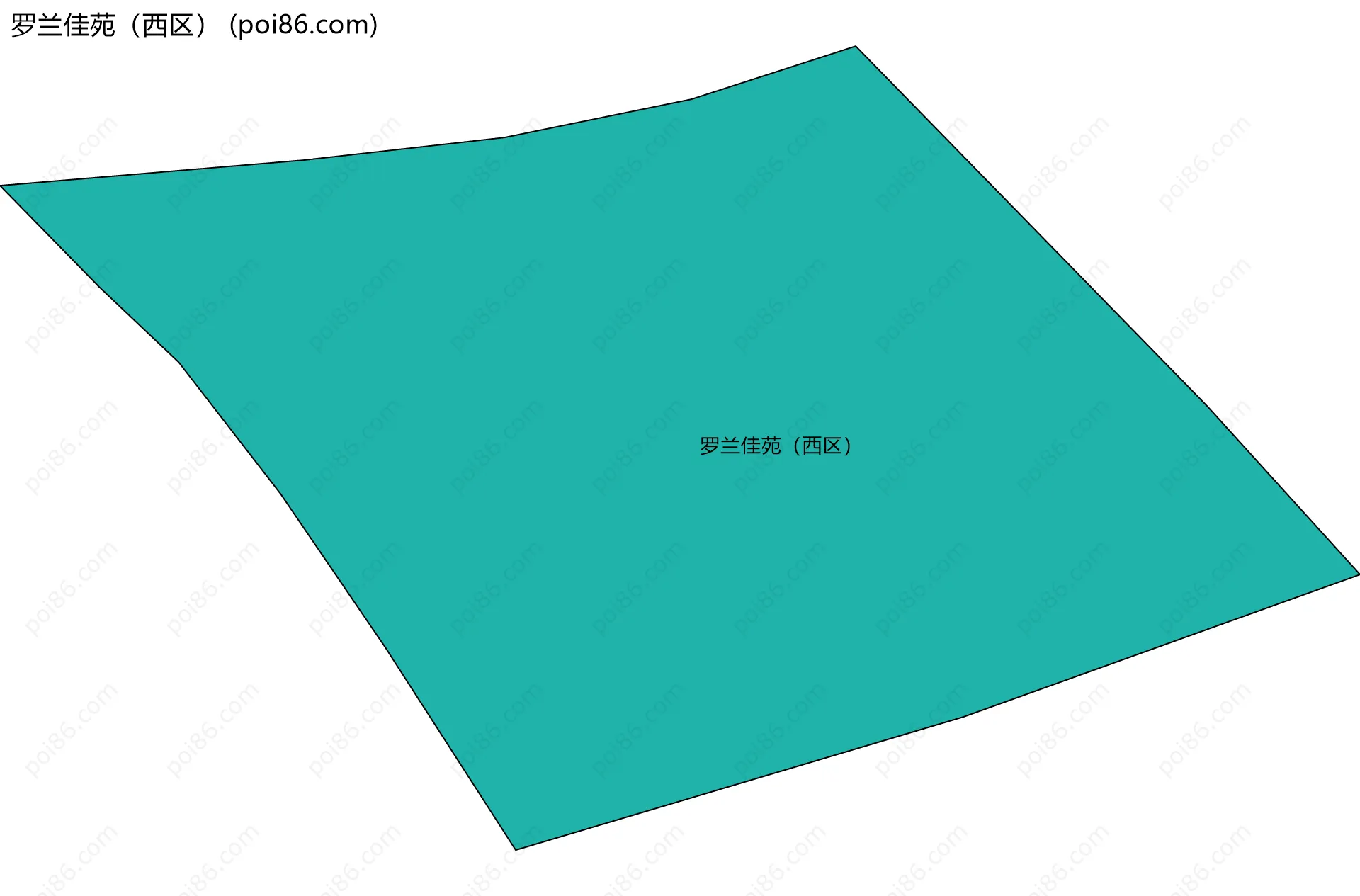 罗兰佳苑（西区）边界地图