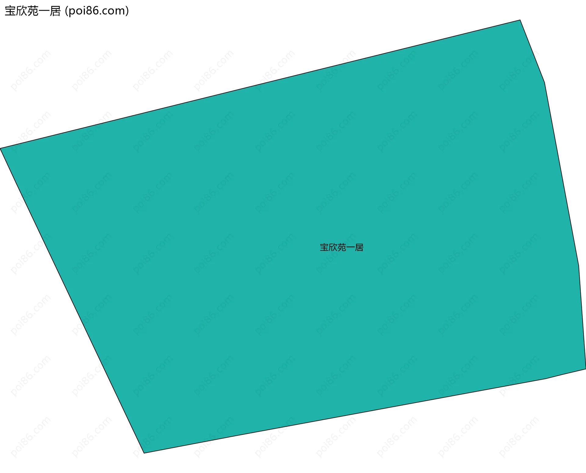 宝欣苑一居边界地图