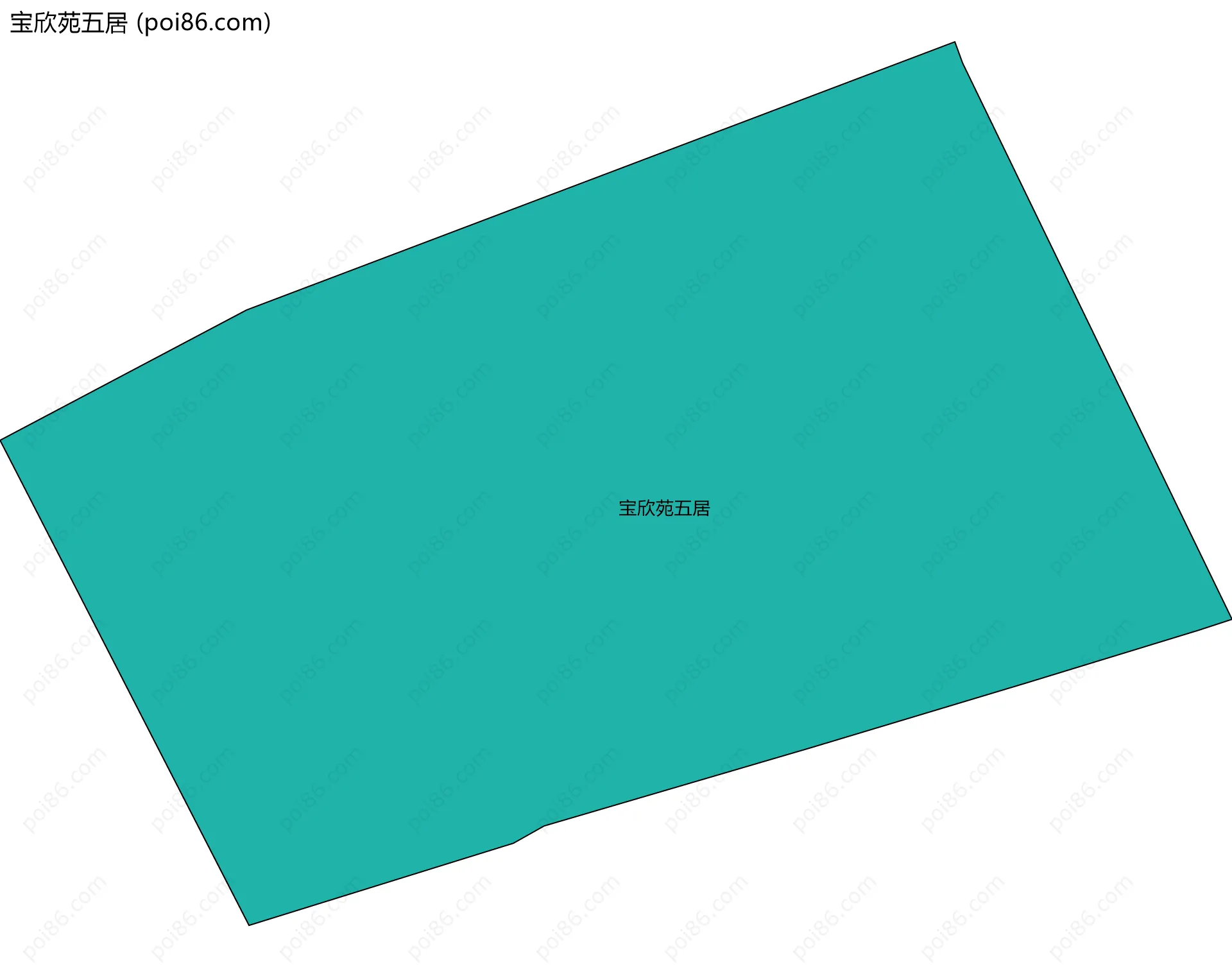 宝欣苑五居边界地图
