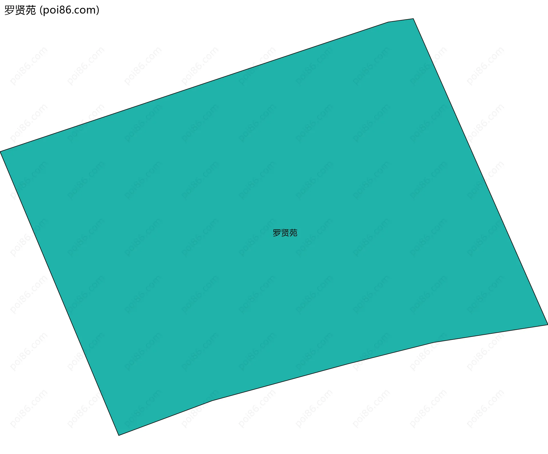 罗贤苑边界地图