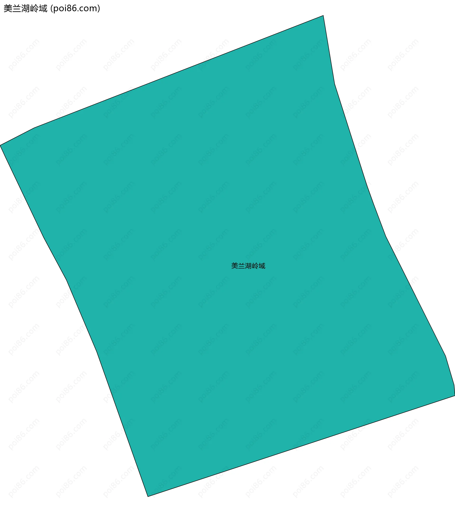 美兰湖岭域边界地图