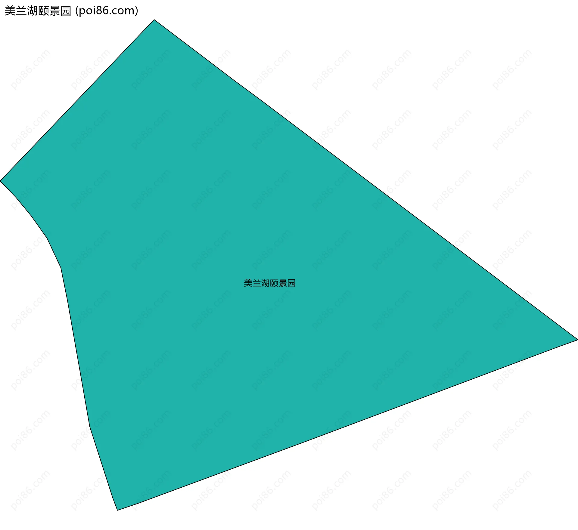 美兰湖颐景园边界地图