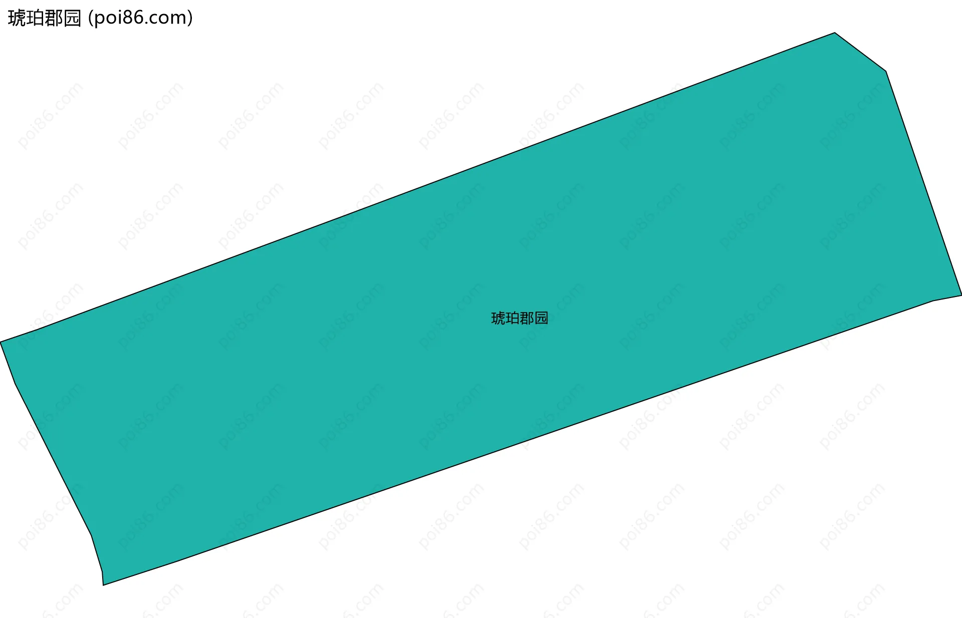 琥珀郡园边界地图
