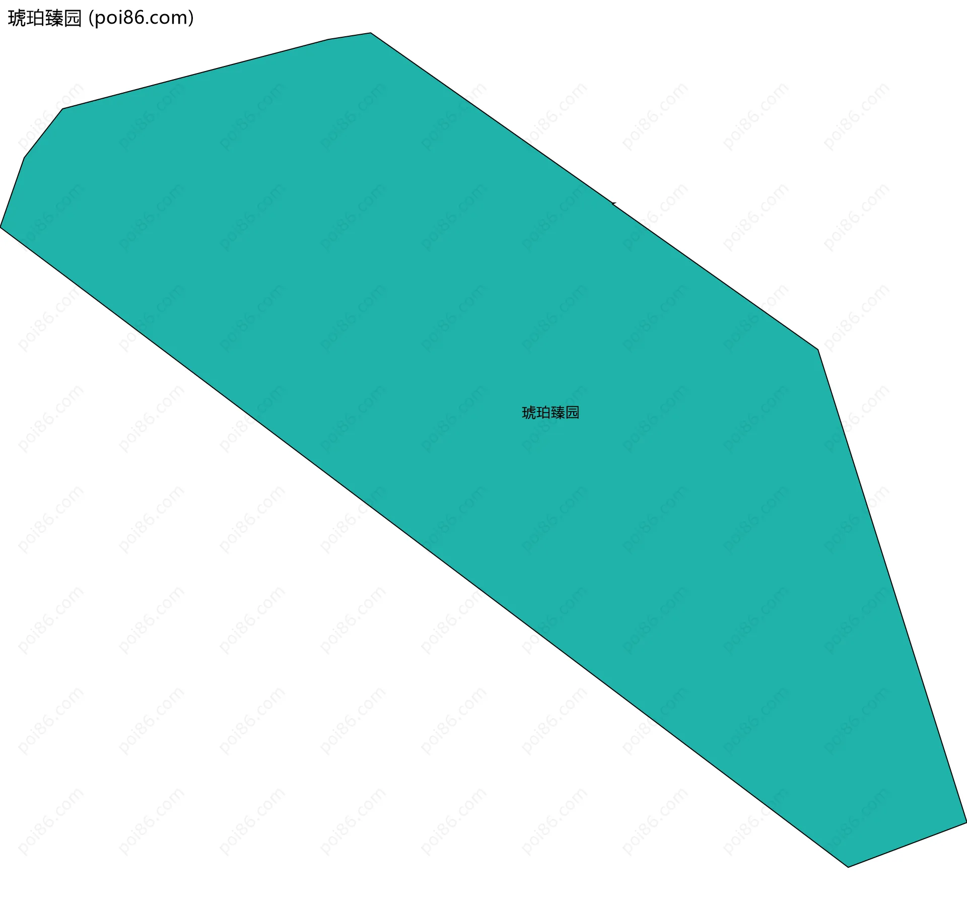 琥珀臻园边界地图