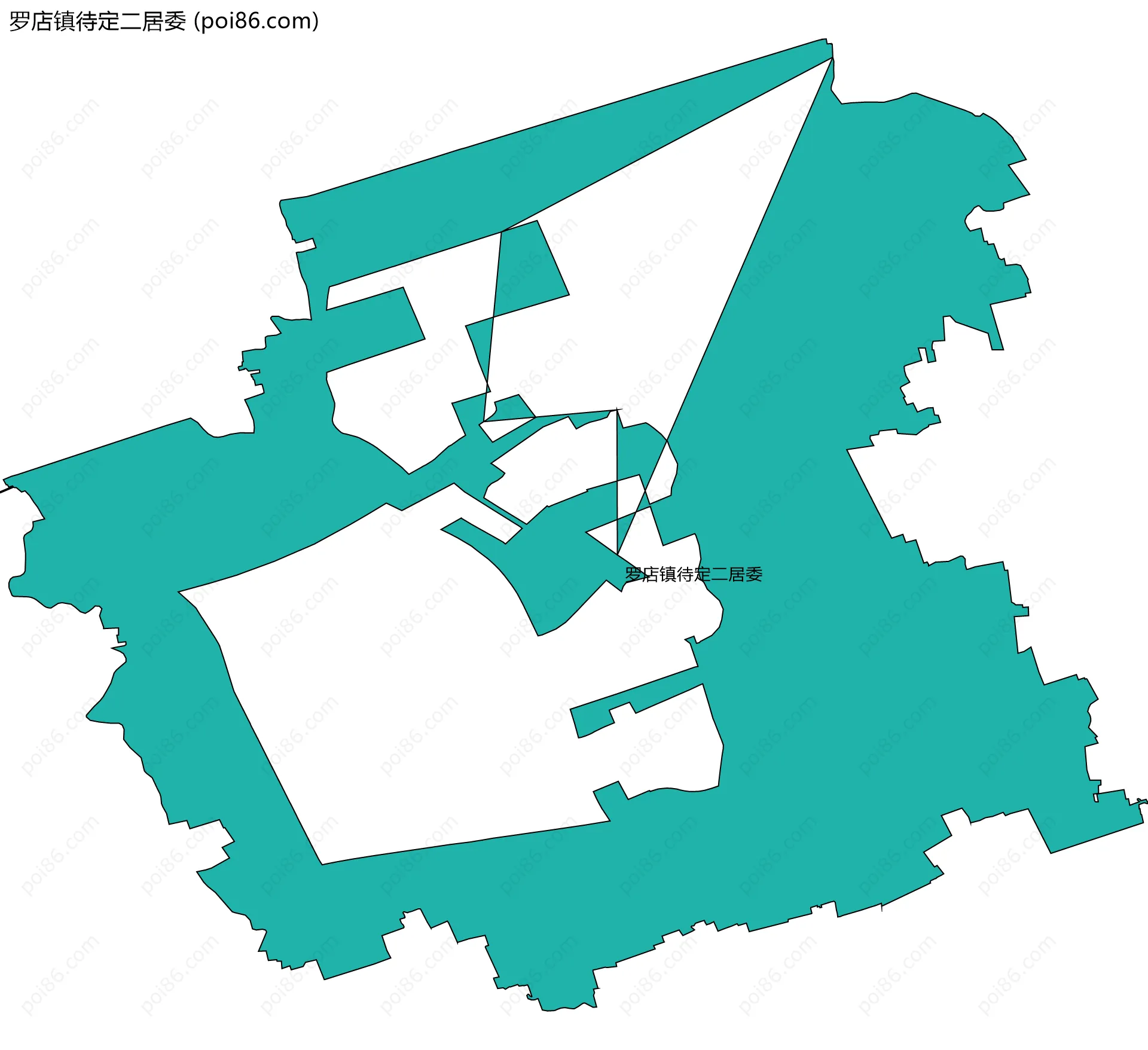罗店镇待定二居委边界地图