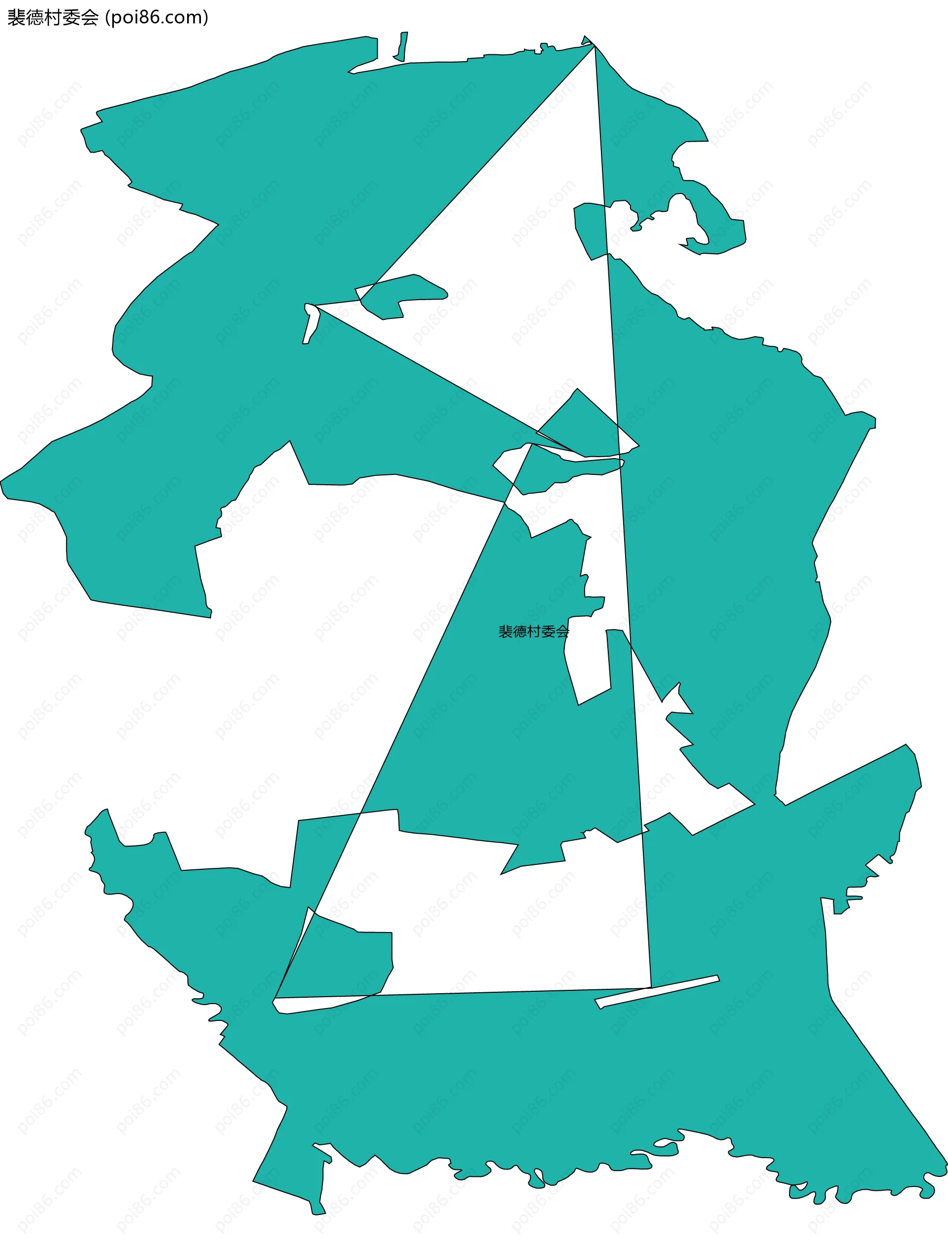 裴德村委会边界地图