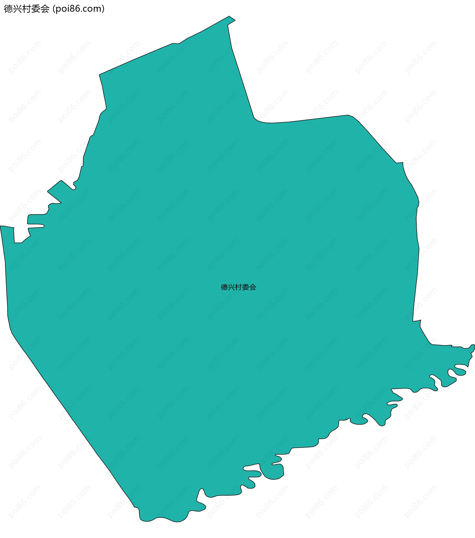 德兴村委会边界地图