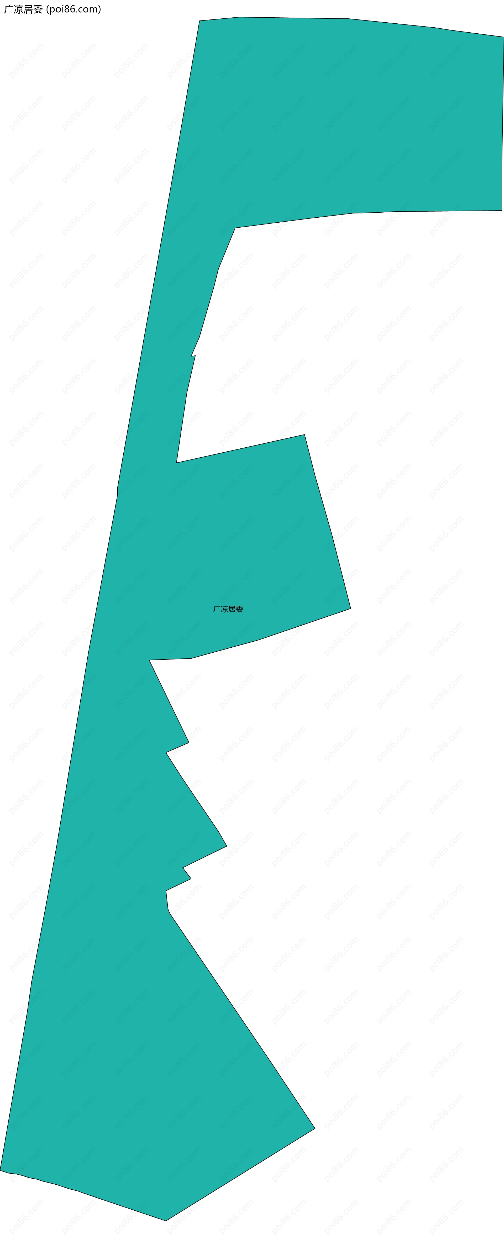 广凉居委边界地图