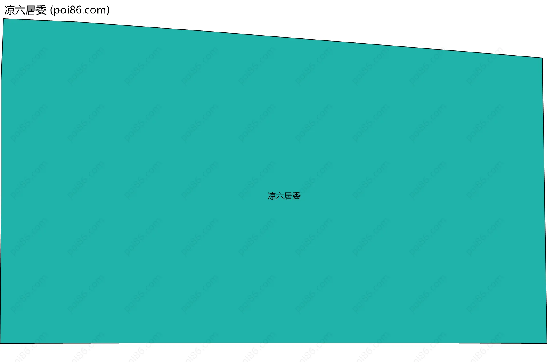 凉六居委边界地图