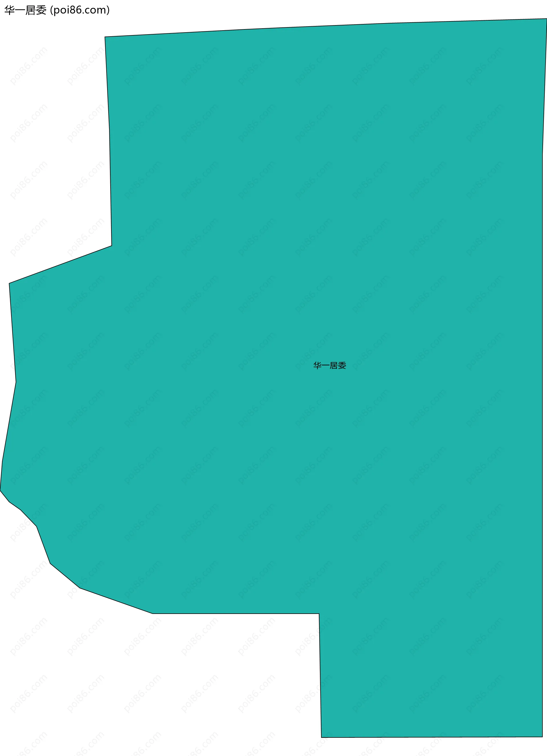 华一居委边界地图