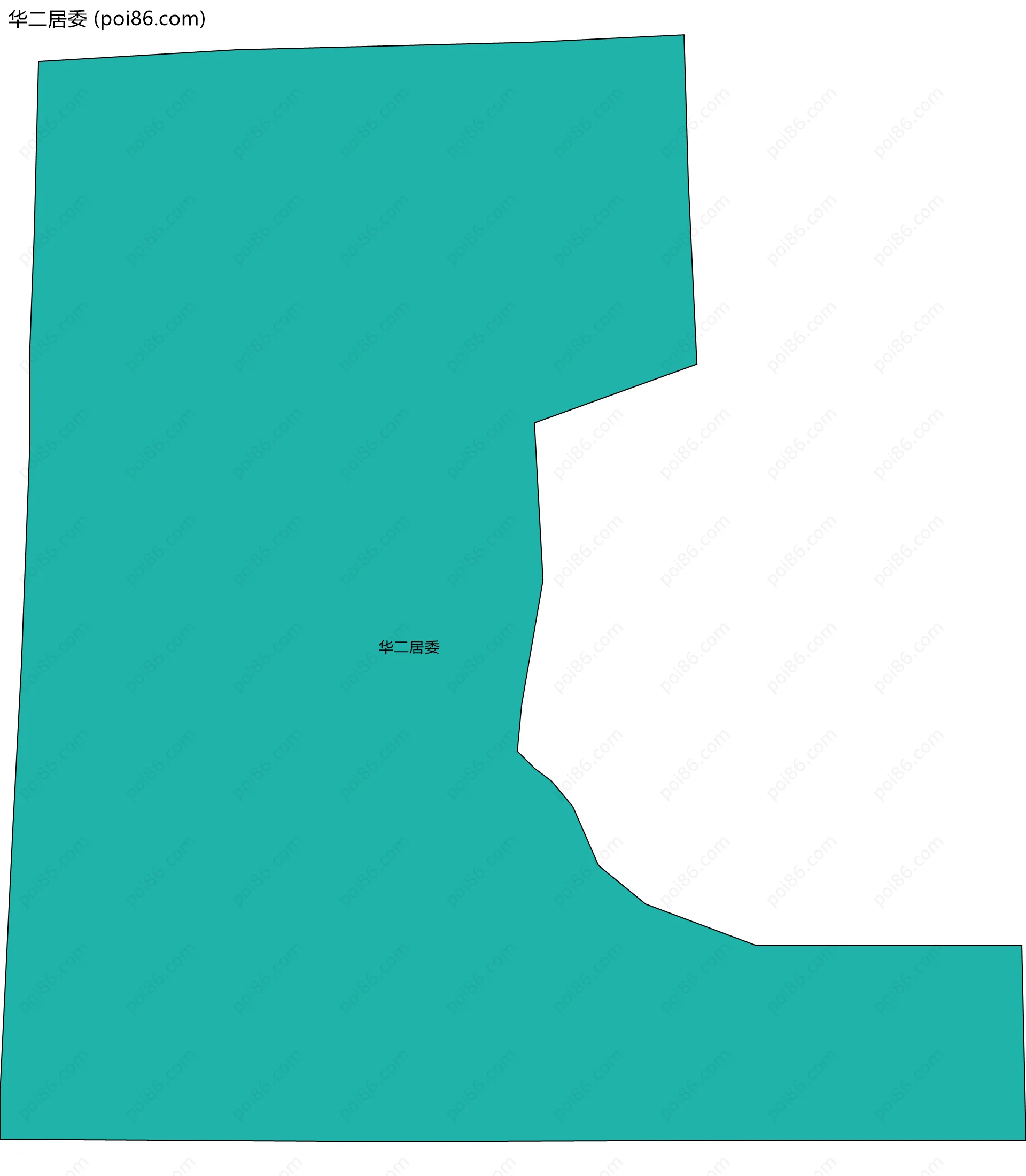 华二居委边界地图