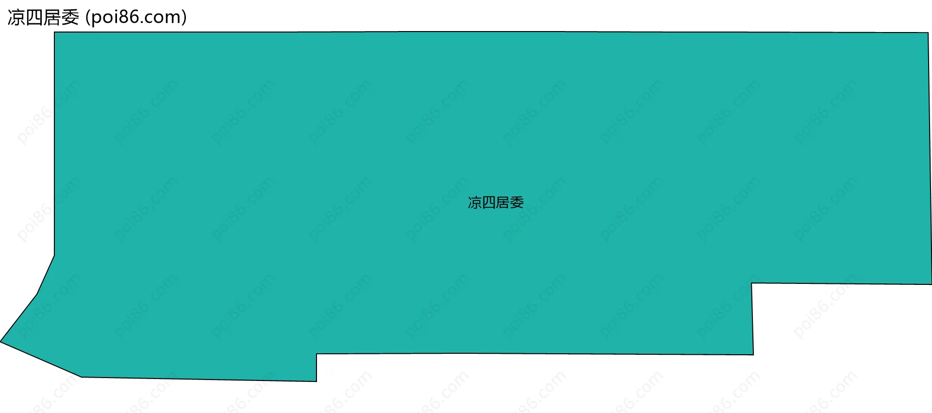 凉四居委边界地图