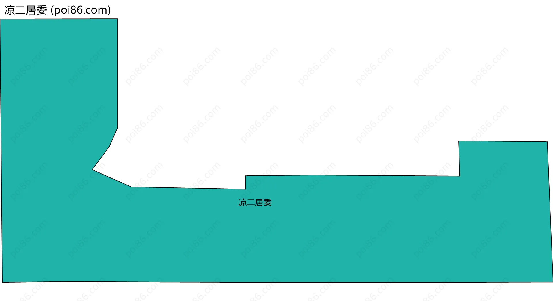 凉二居委边界地图