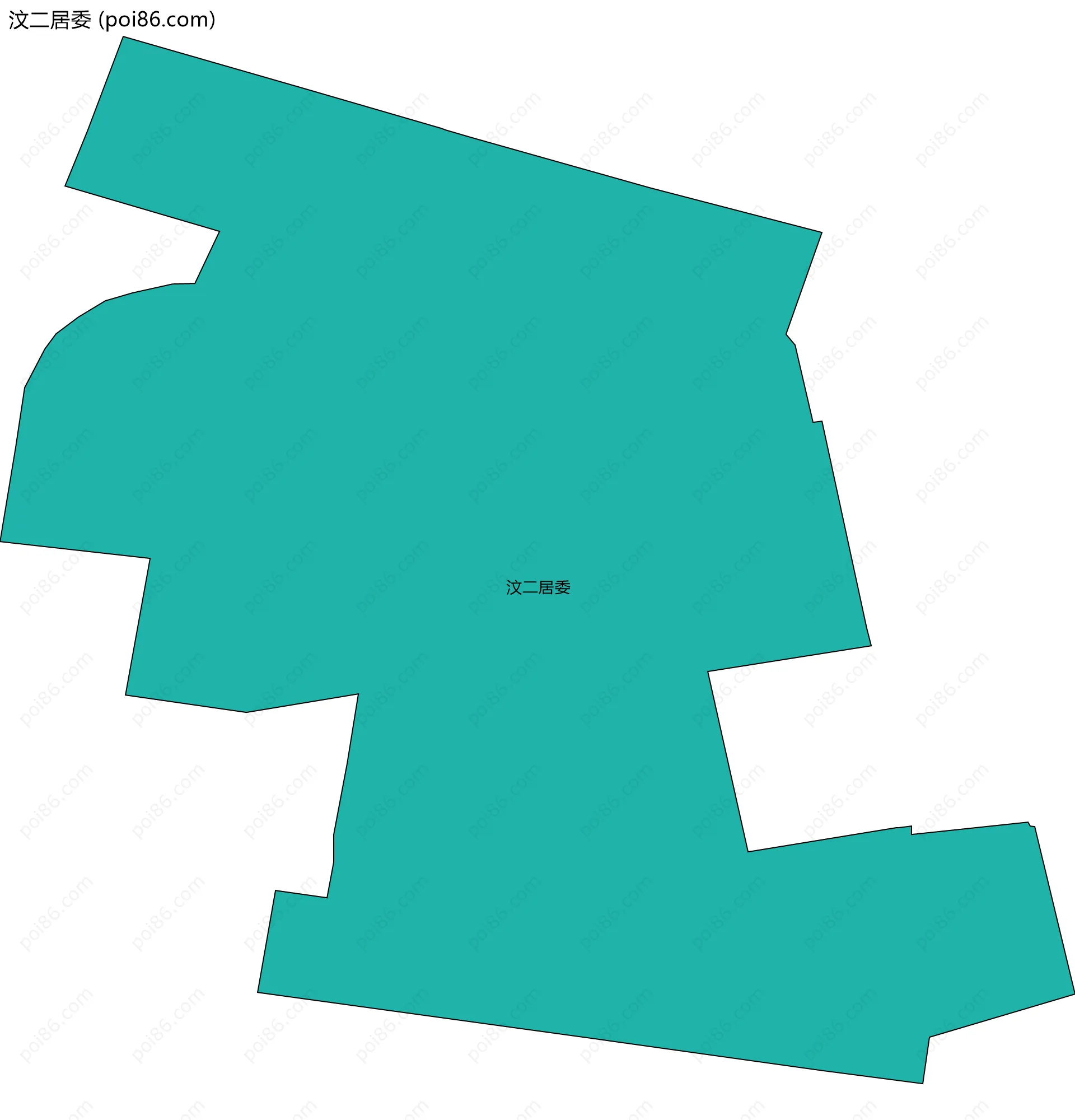 汶二居委边界地图