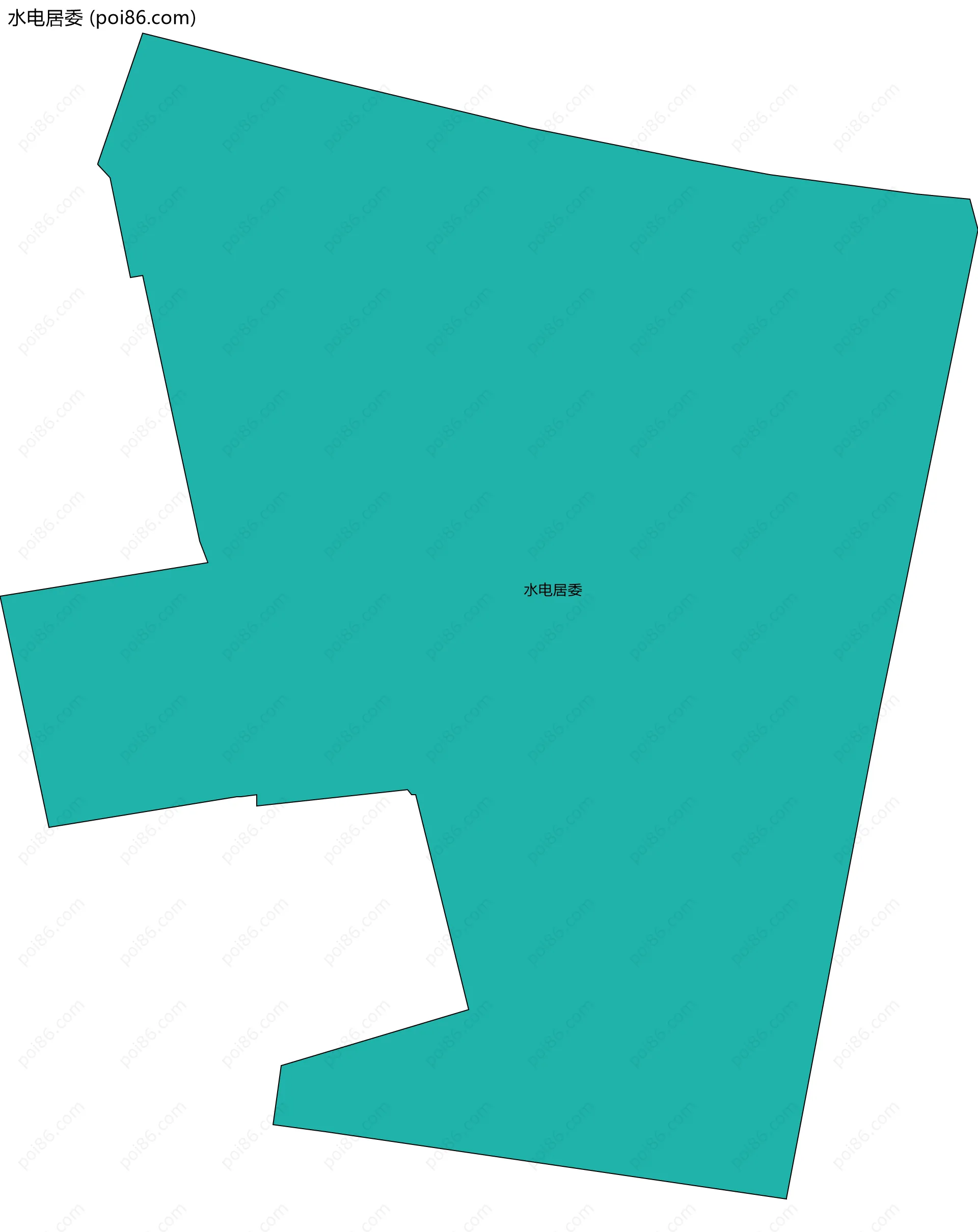 水电居委边界地图