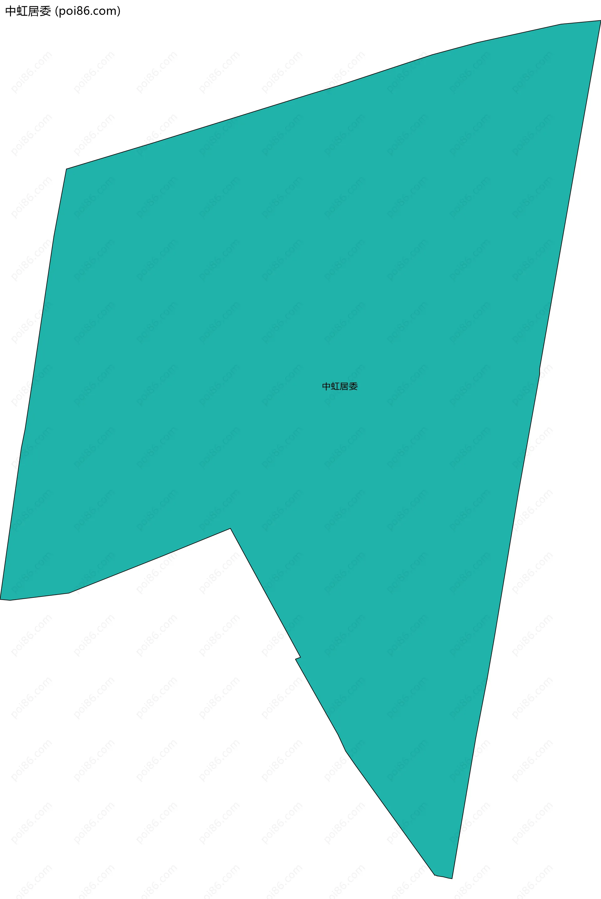 中虹居委边界地图