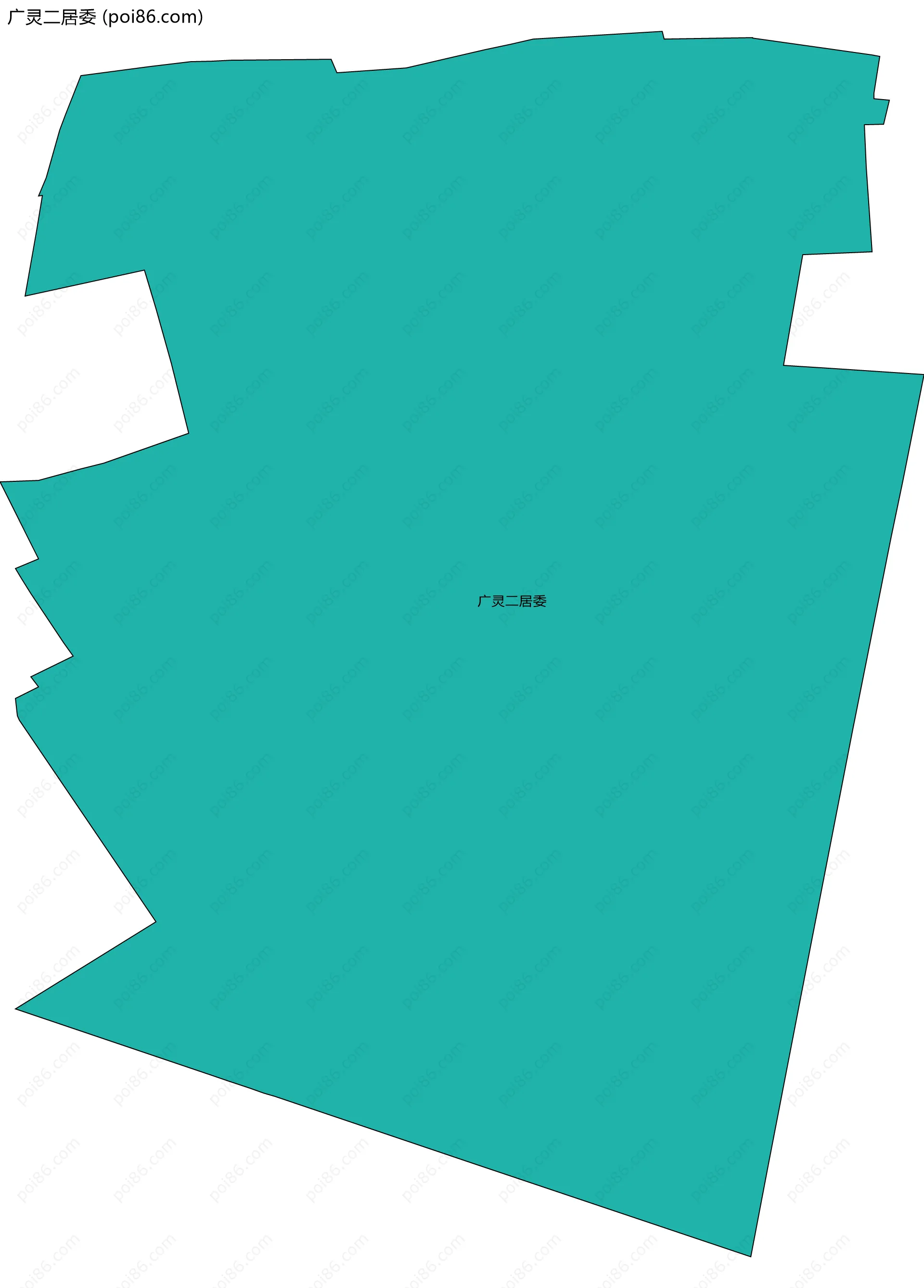 广灵二居委边界地图