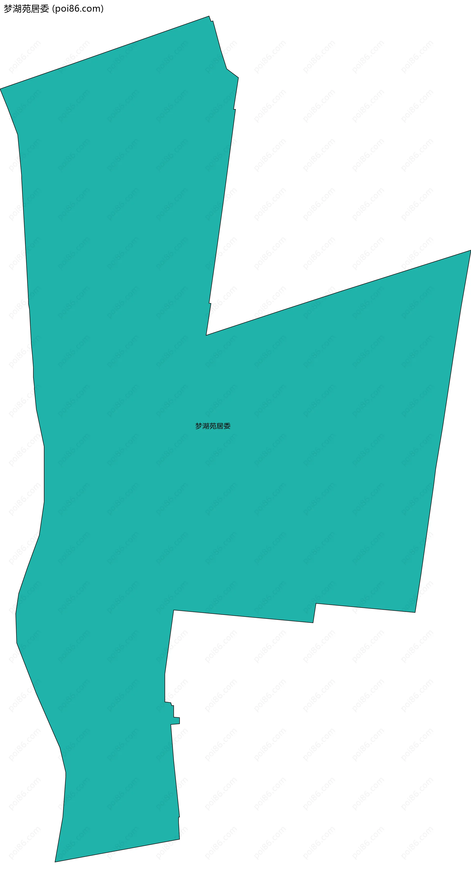 梦湖苑居委边界地图