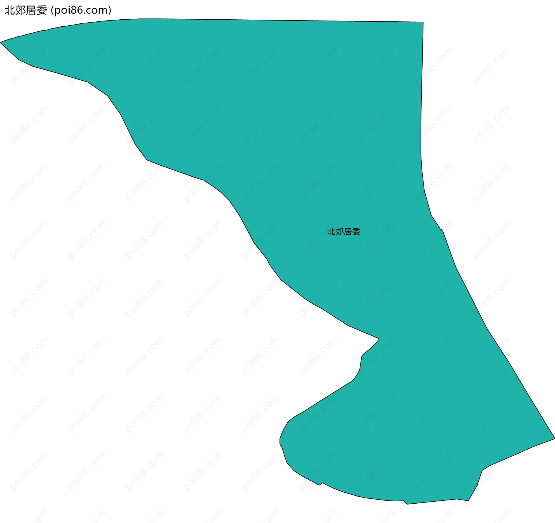 北郊居委边界地图