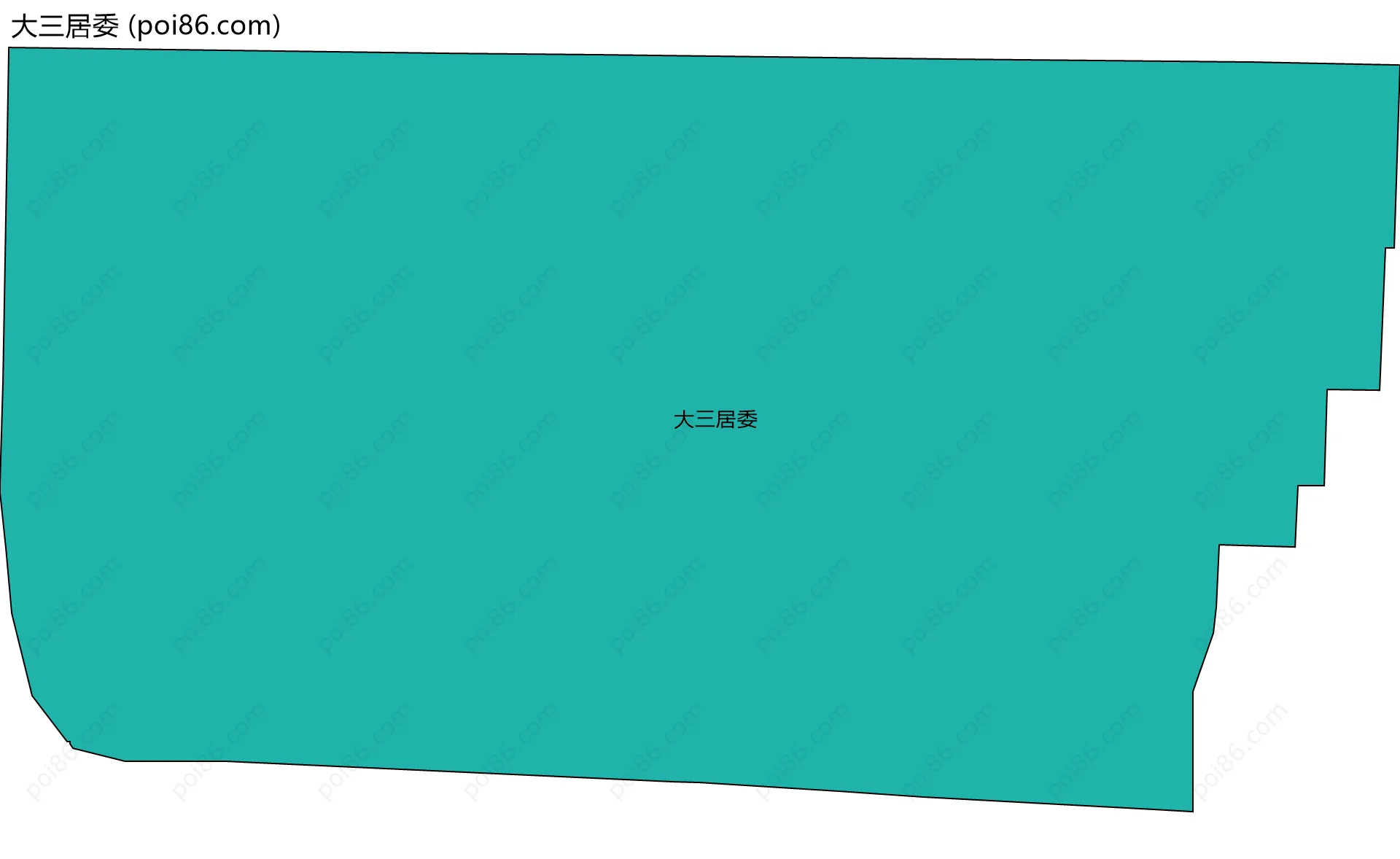 大三居委边界地图