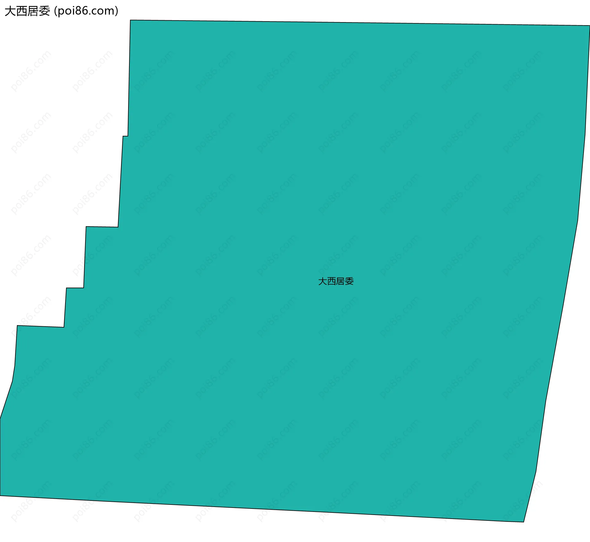 大西居委边界地图