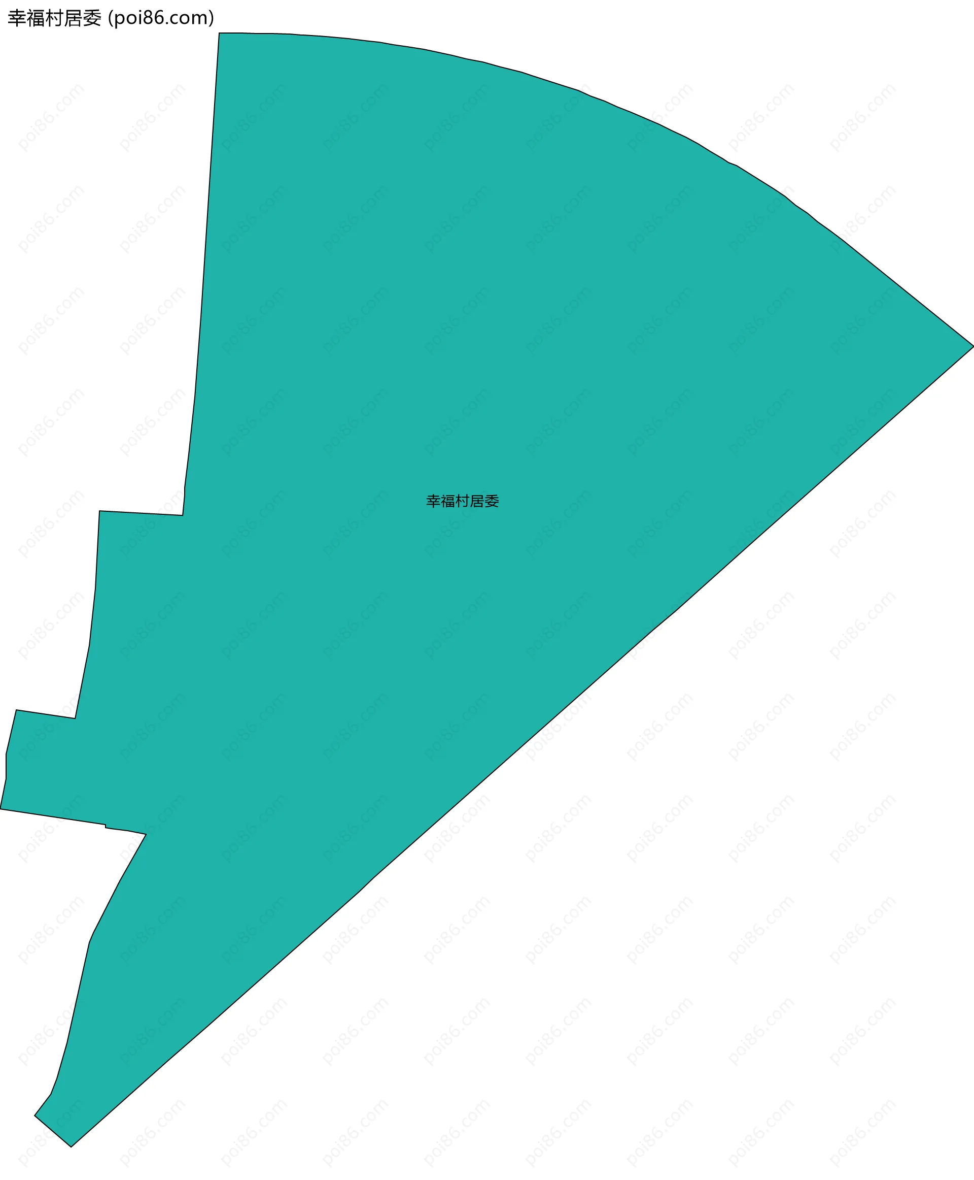 幸福村居委边界地图